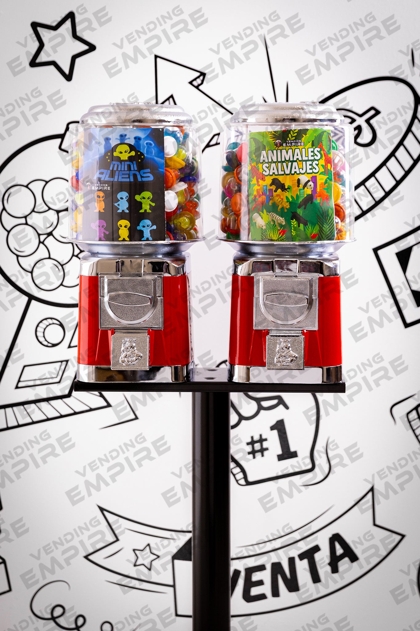 Placa Doble Metálica Nueva Universal para 2 Chicleras