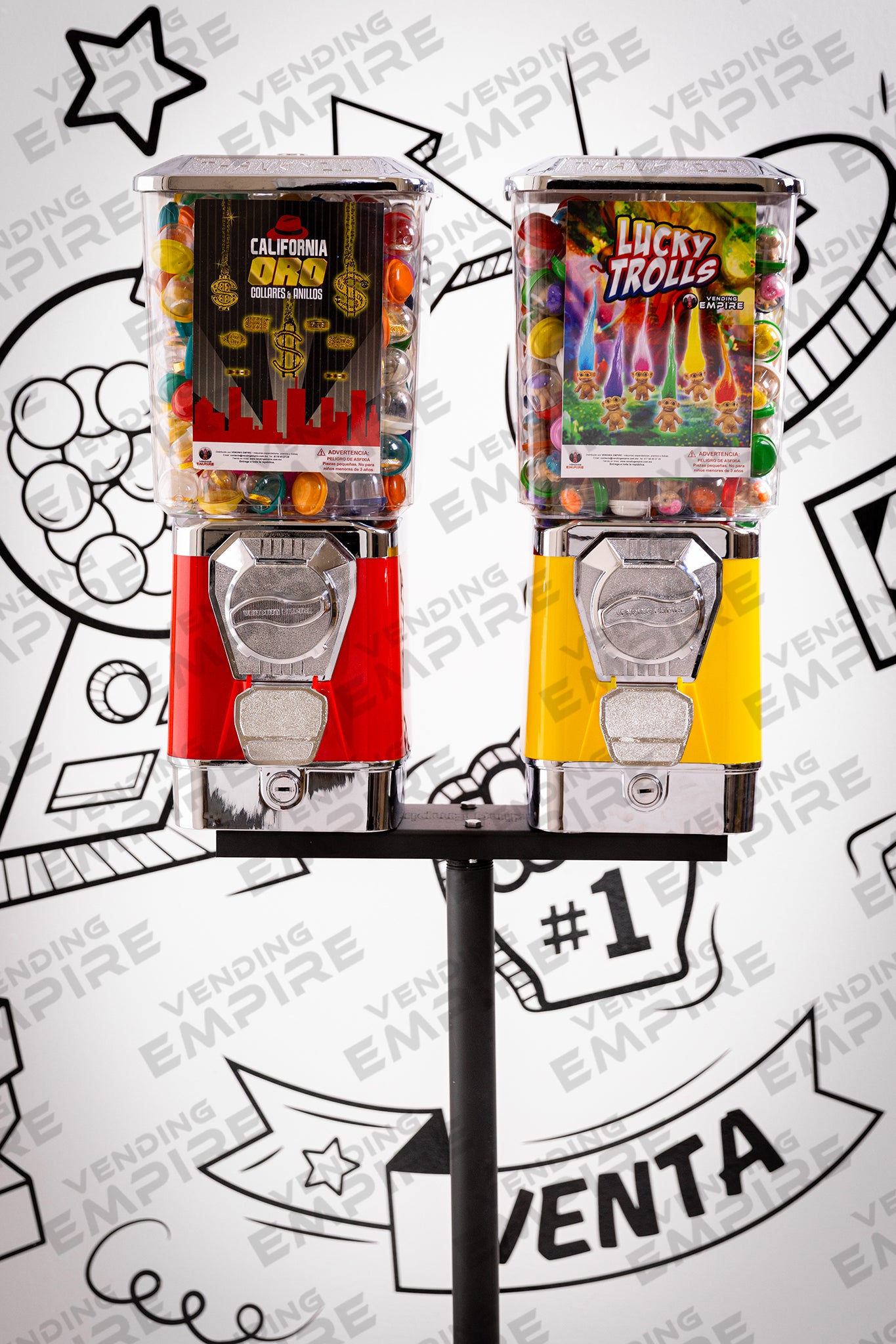 Placa Doble Metálica Nueva Universal para 2 Chicleras