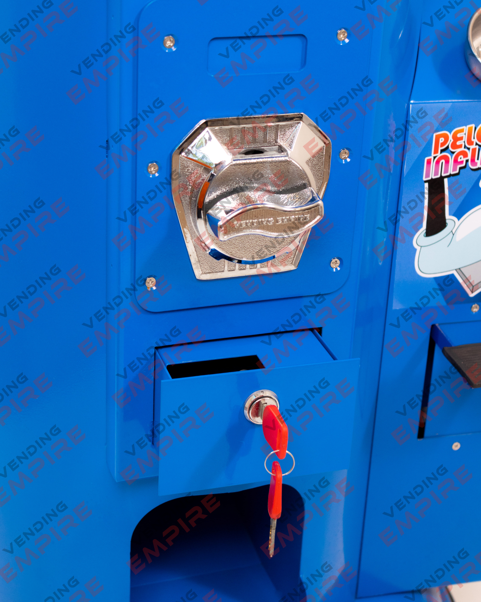 Maquina expendedora Vending Empire InflaPelotas Azul [Mayor Capacidad]