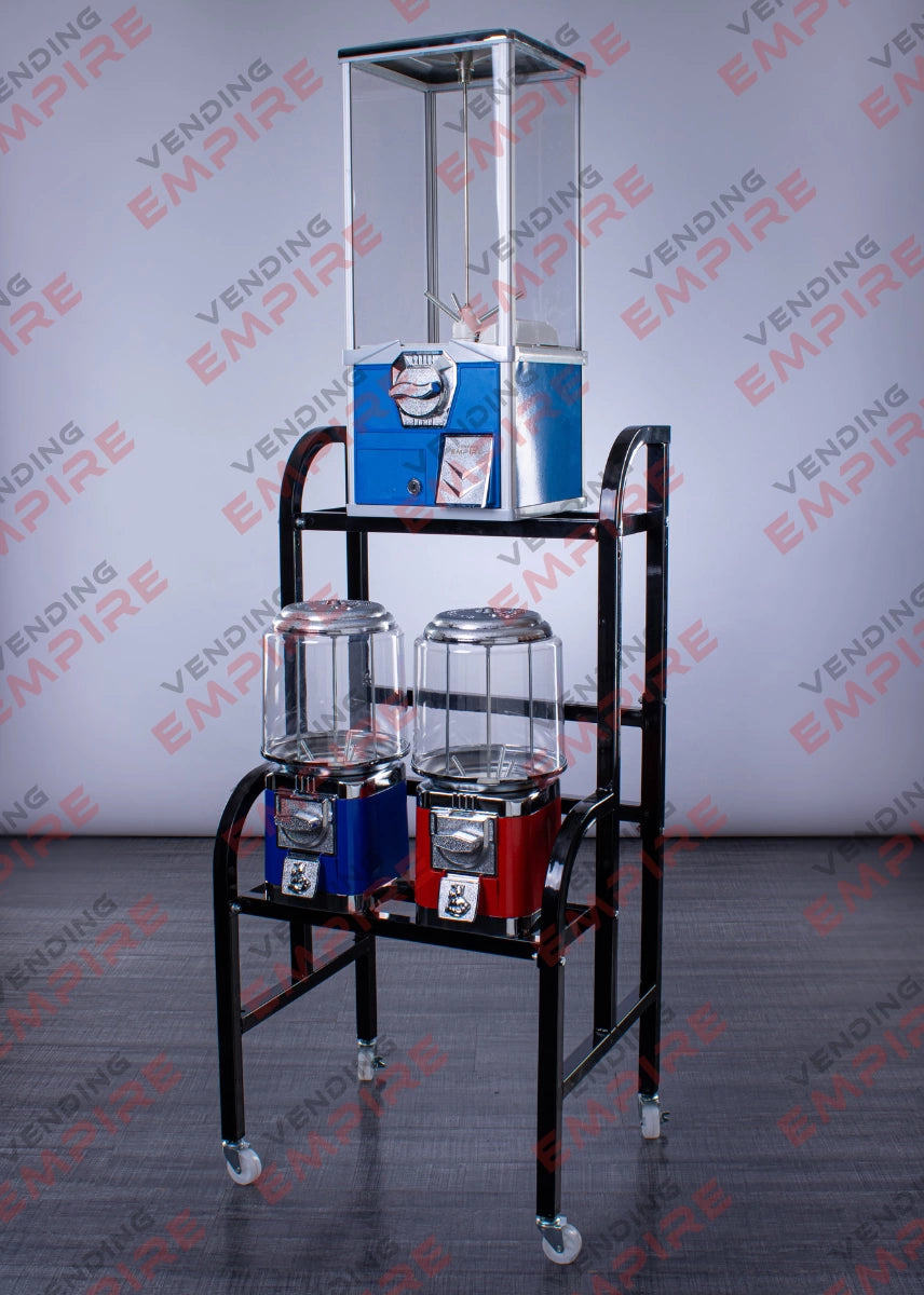 Chain Rack Vending Machine Kit de Rack con 3 Maquinas Expendedoras Vending Nuevo