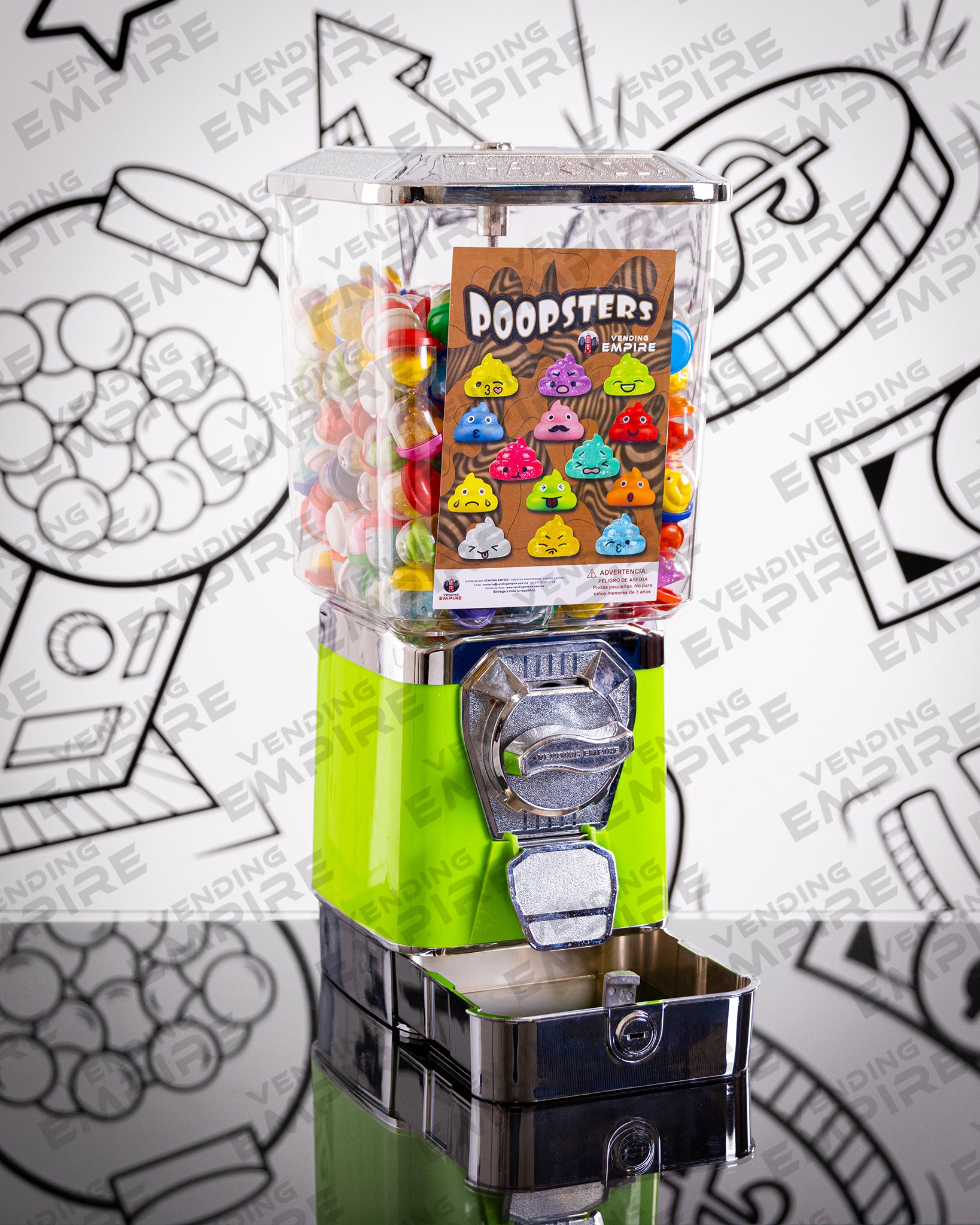 Maquina Expendedora Premium Vending Empire con Pedestal Cromado [Envío Gratis]