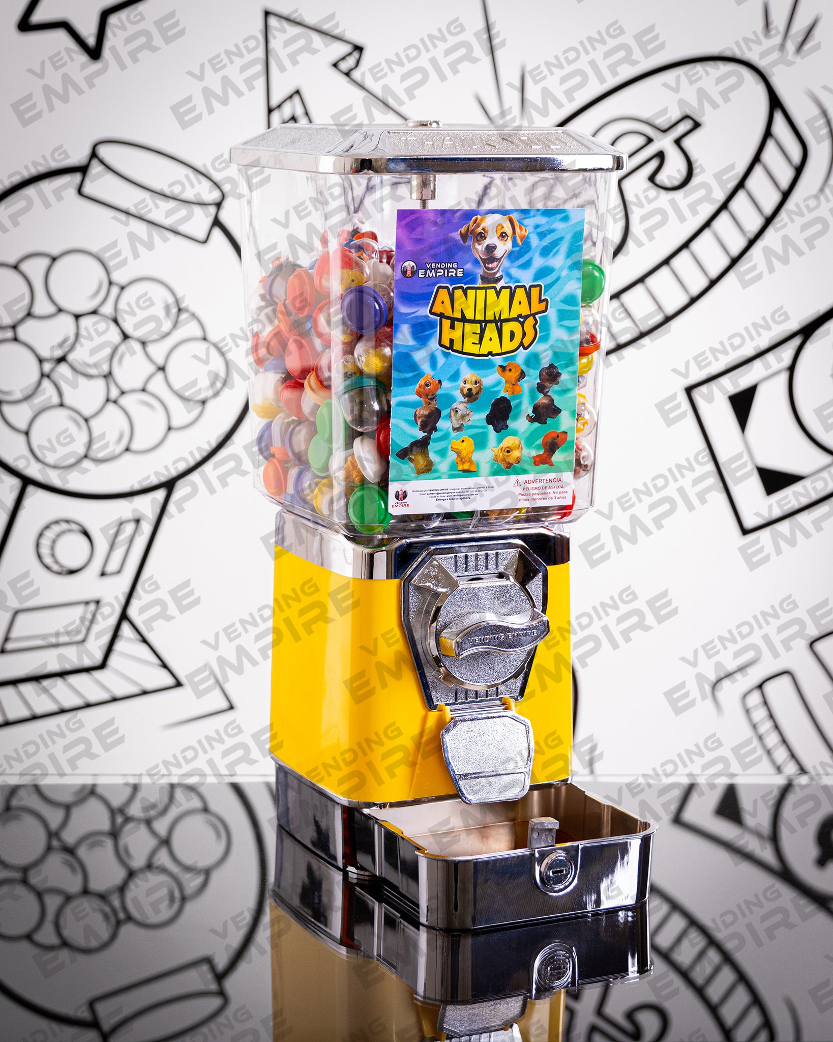 Maquina Expendedora Premium Vending Empire con Pedestal Cromado [Envío Gratis]