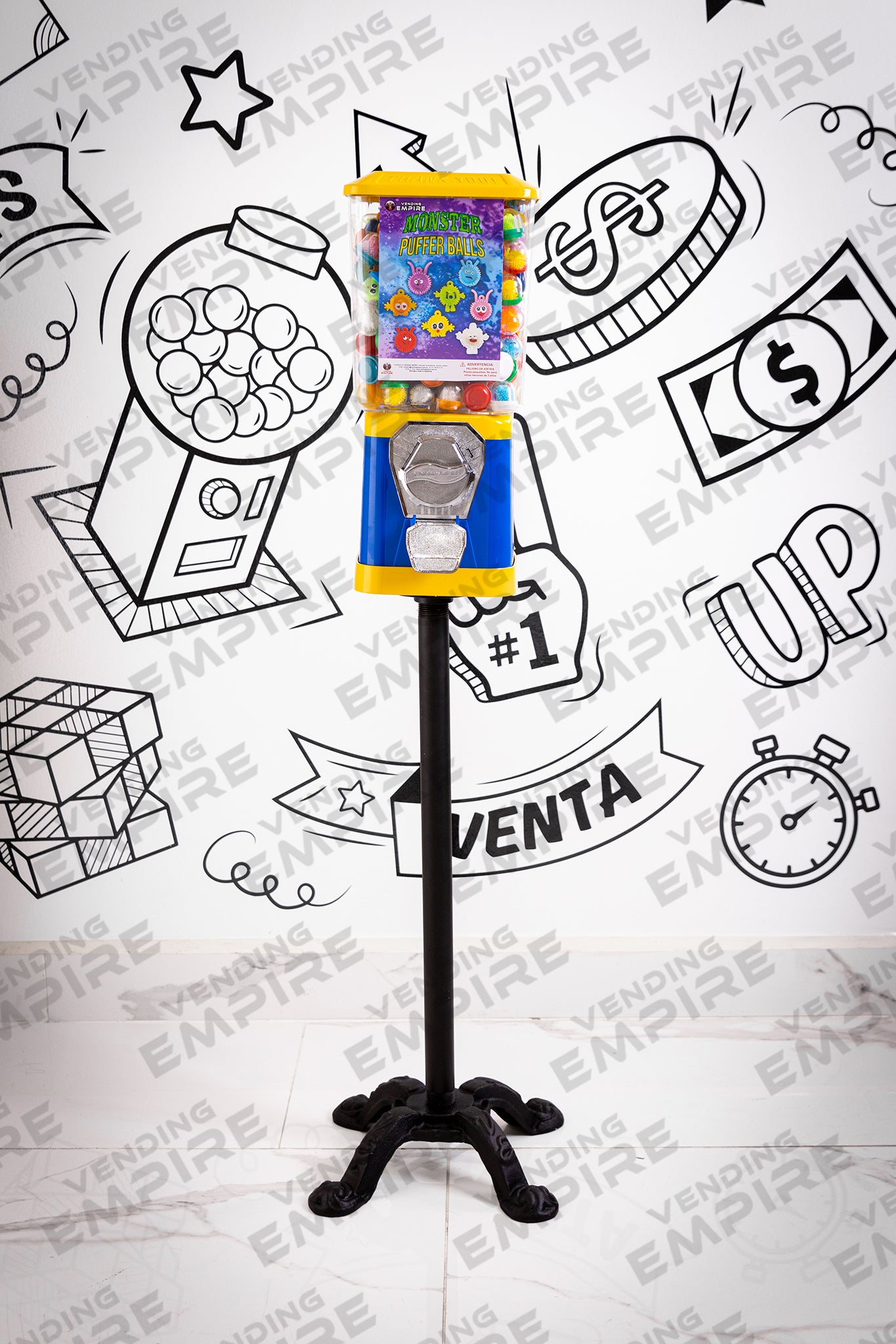 Maquina Expendedora Clasica Vending Empire con Pedestal Araña [Envío Gratis]