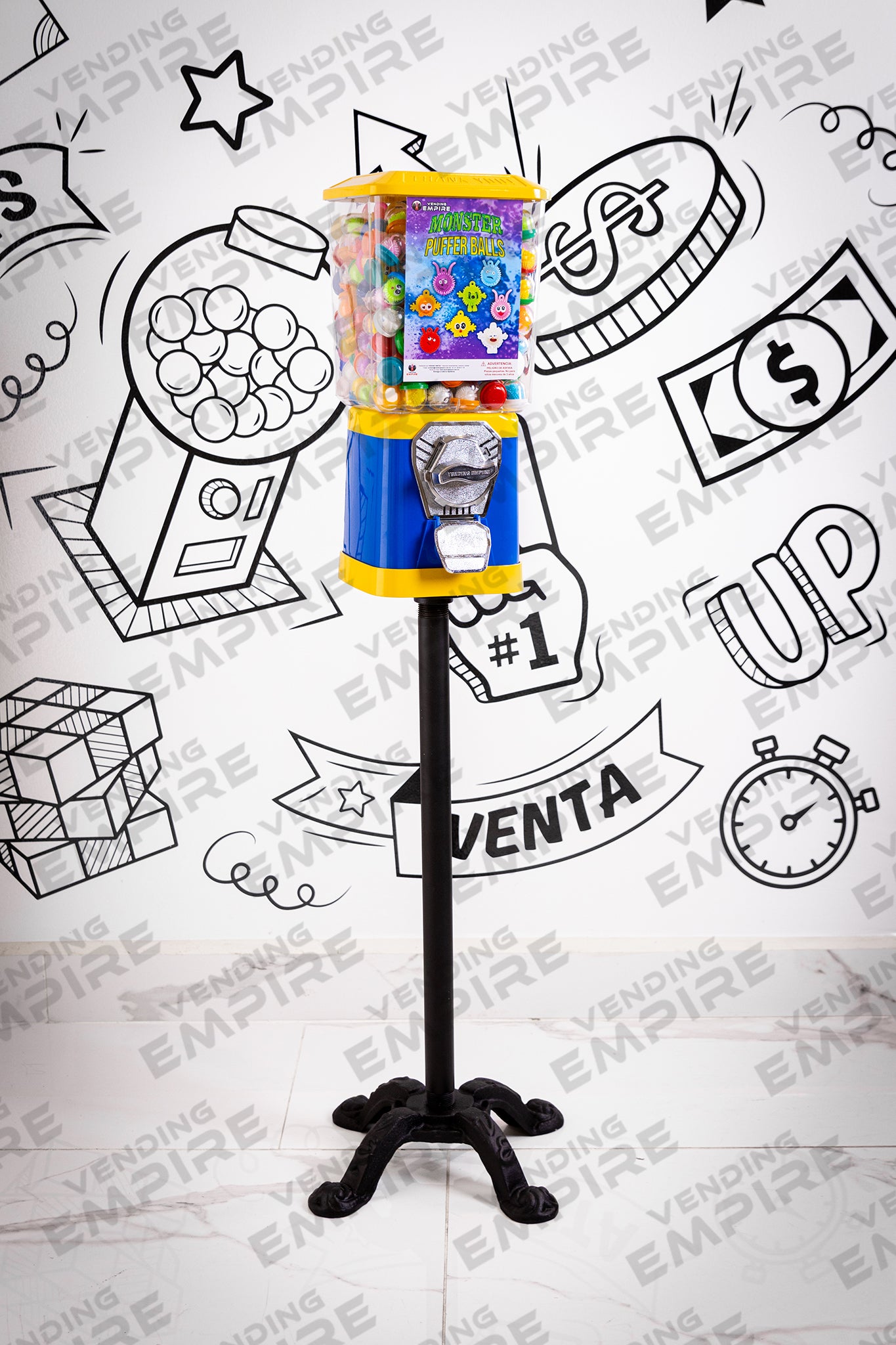 Maquina Expendedora Clasica Vending Empire con Pedestal Araña [Envío Gratis]