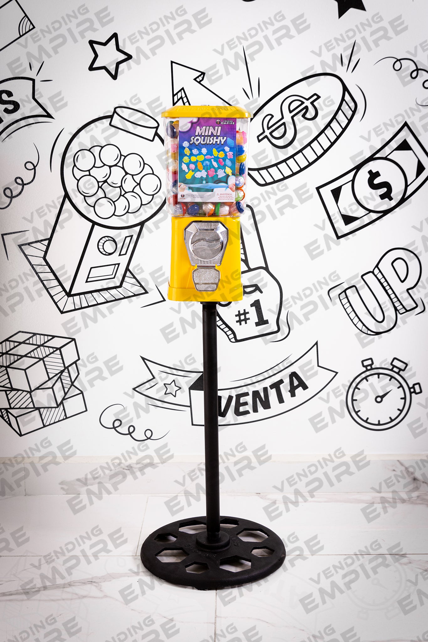 Maquina Expendedora Clasica Vending Empire con Pedestal Redondo Vending Empire [Envío Gratis]