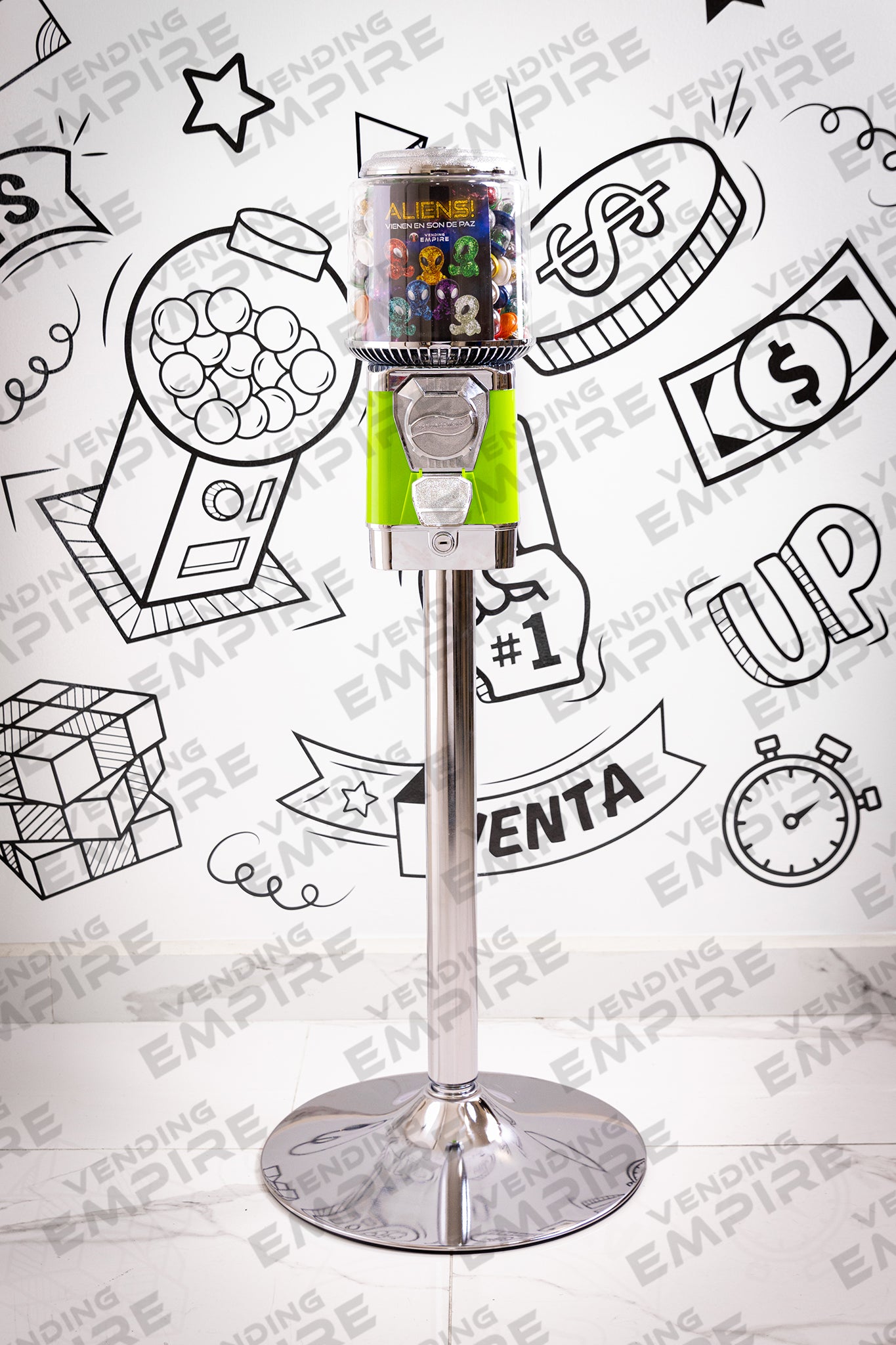 Maquina Expendedora Suprema Vending Empire con Pedestal Cromado [Envío Gratis]