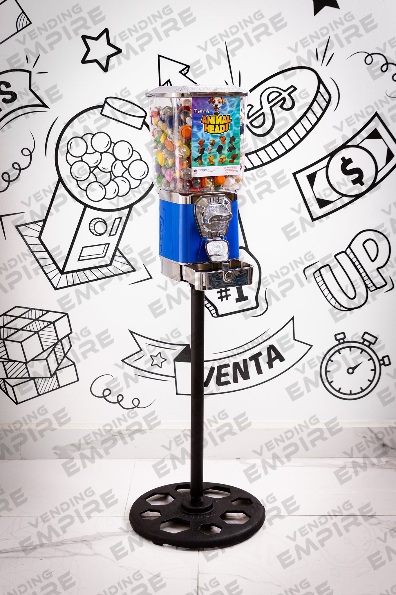 Maquina Expendedora Premium Vending Empire con Pedestal Redondo Vending Empire [Envío Gratis]