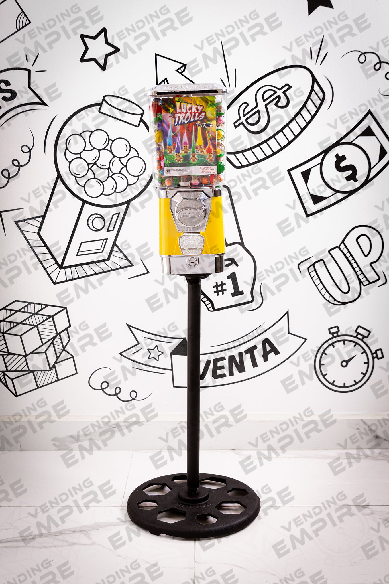 Maquina Expendedora Premium Vending Empire con Pedestal Redondo Vending Empire [Envío Gratis]