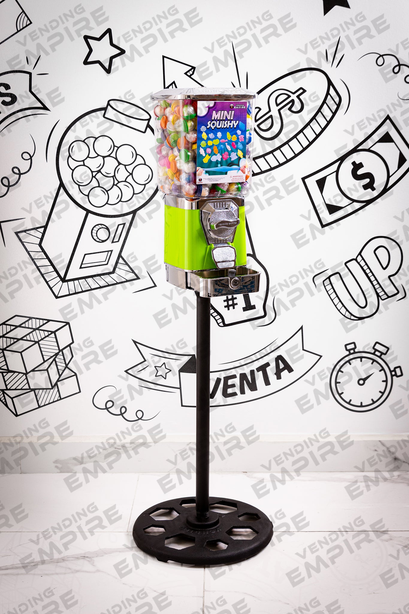 Maquina Expendedora Premium Vending Empire con Pedestal Redondo Vending Empire [Envío Gratis]