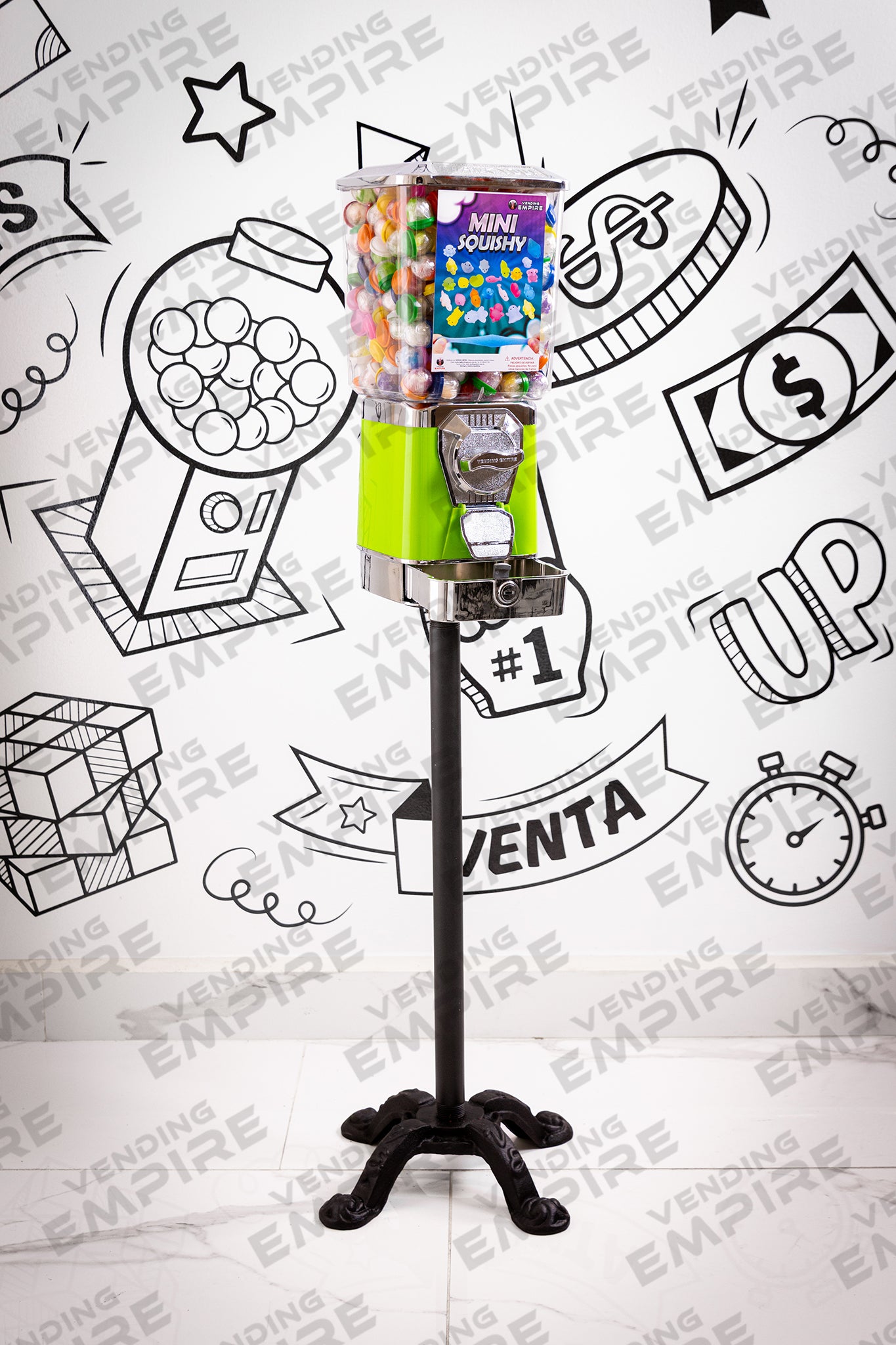 Maquina Expendedora Premium Vending Empire con Pedestal Araña [Envío Gratis]