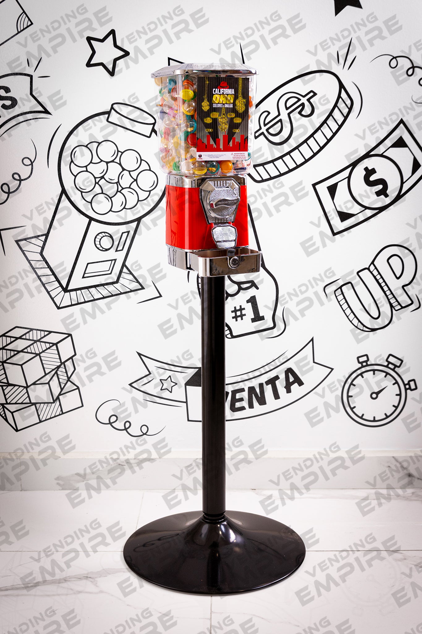 Maquina Expendedora Premium Vending Empire con Pedestal Redondo [Envío Gratis]