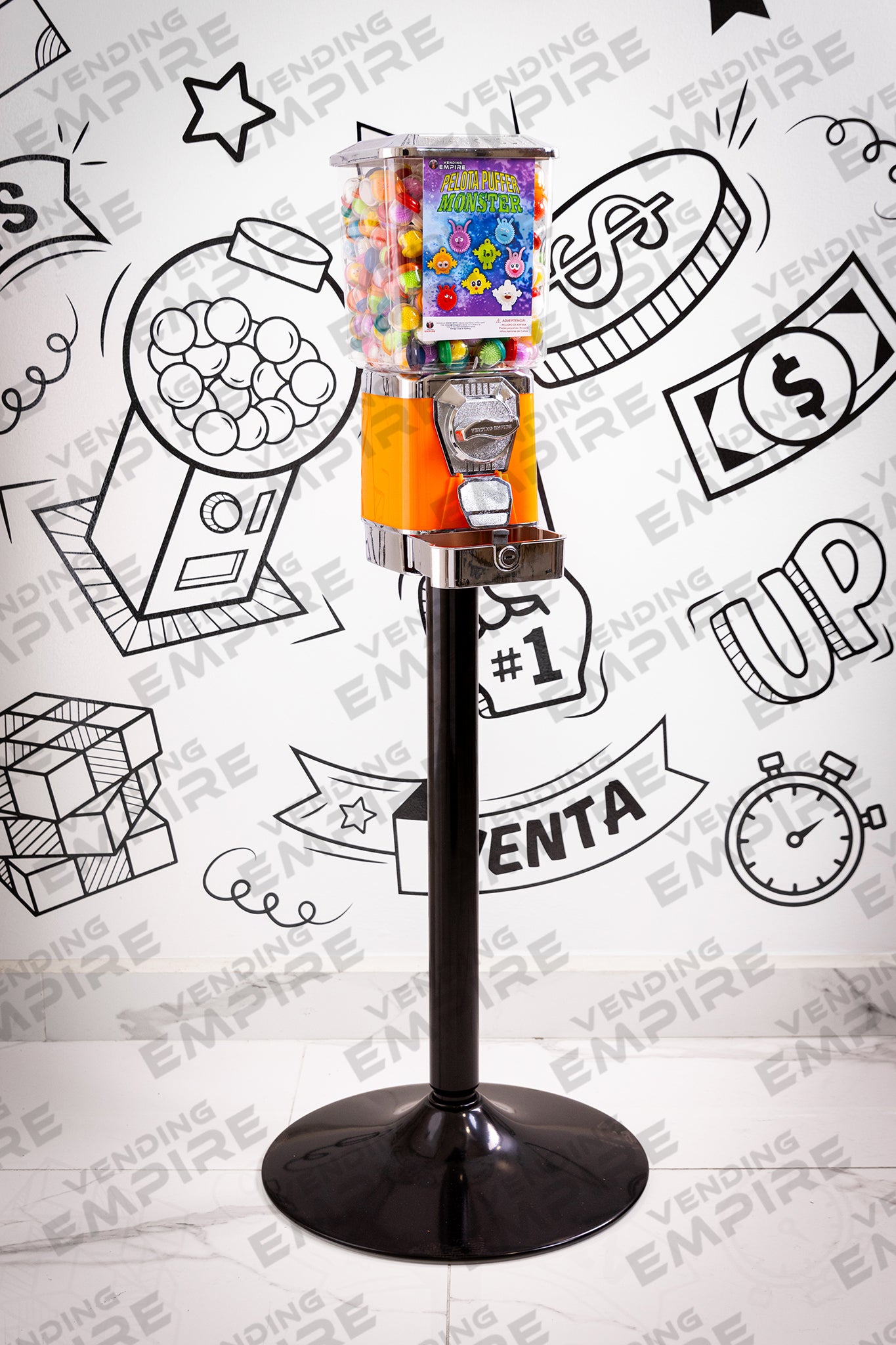 Maquina Expendedora Premium Vending Empire con Pedestal Redondo [Envío Gratis]