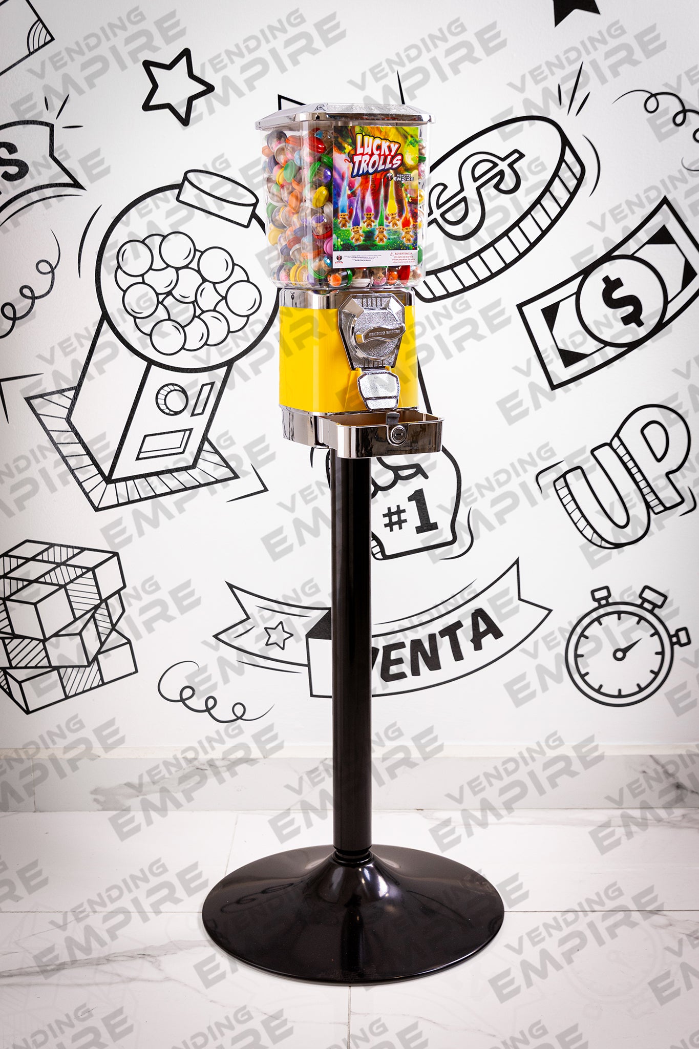 Maquina Expendedora Premium Vending Empire con Pedestal Redondo [Envío Gratis]