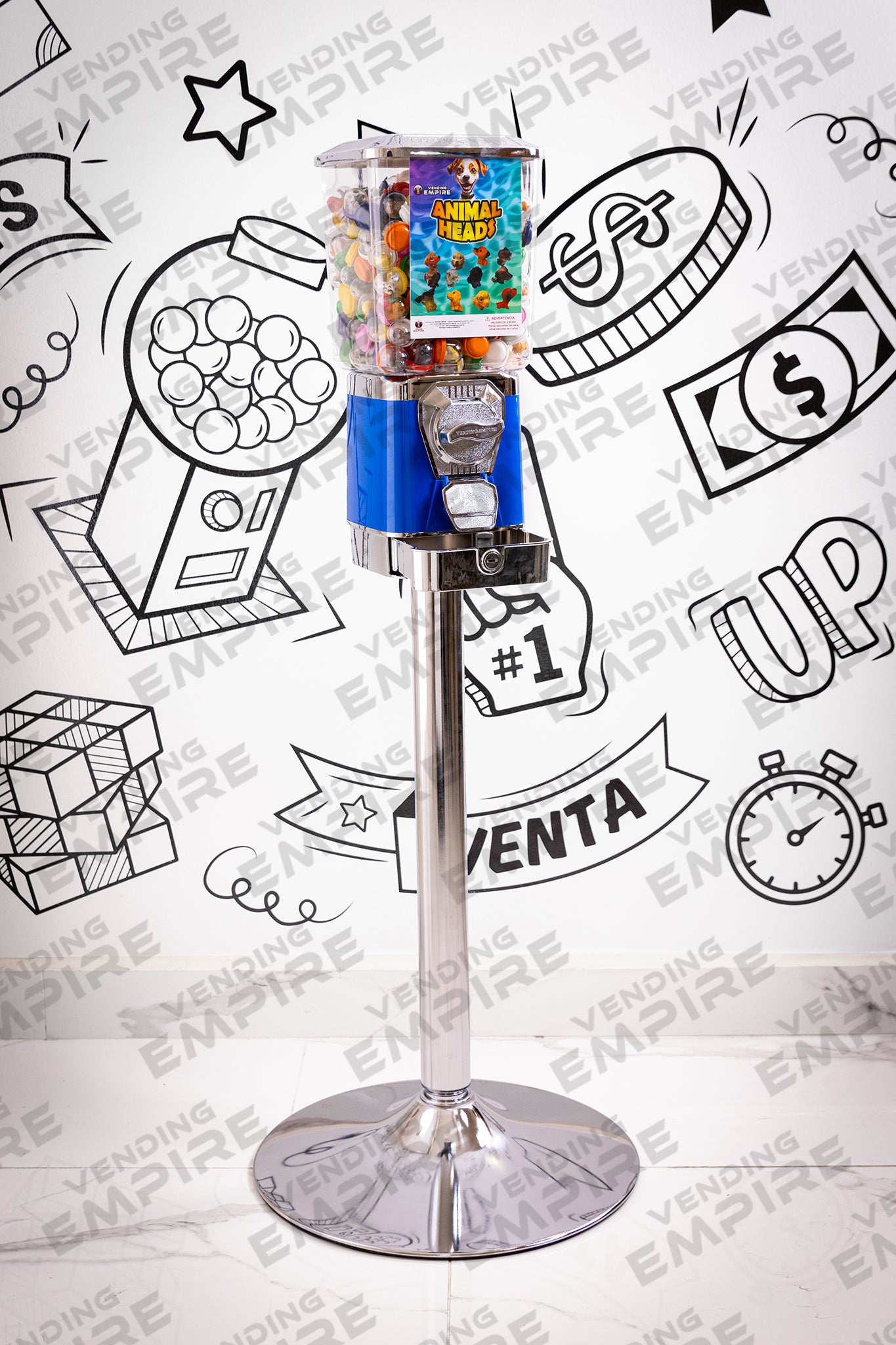 Maquina Expendedora Premium Vending Empire con Pedestal Cromado [Envío Gratis]