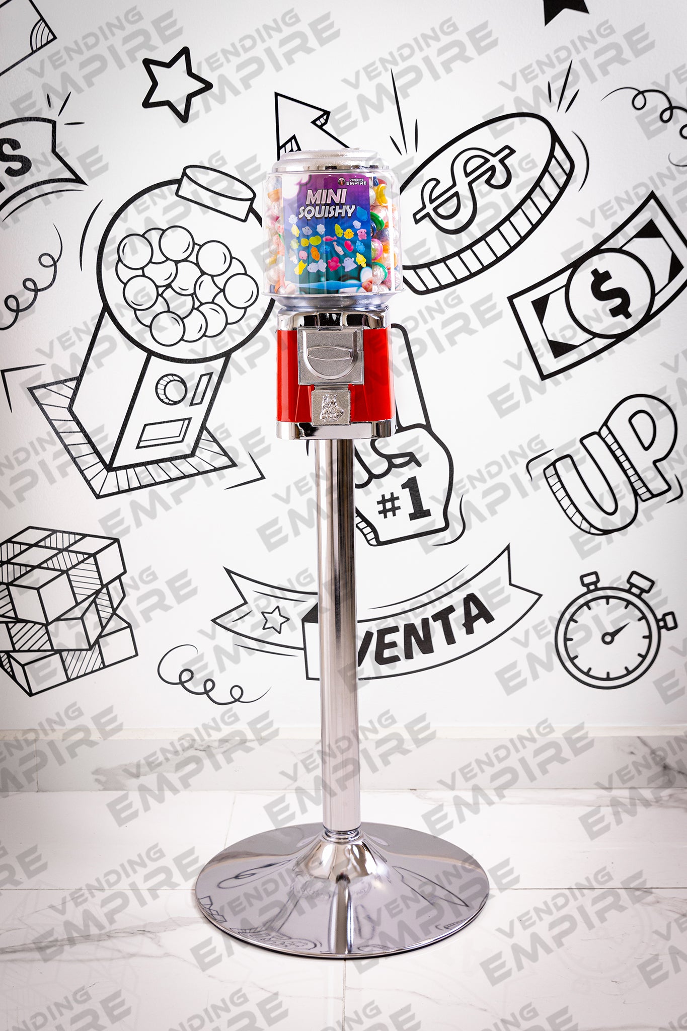 Maquina Expendedora Rhino con Pedestal Cromado [Envío Gratis]