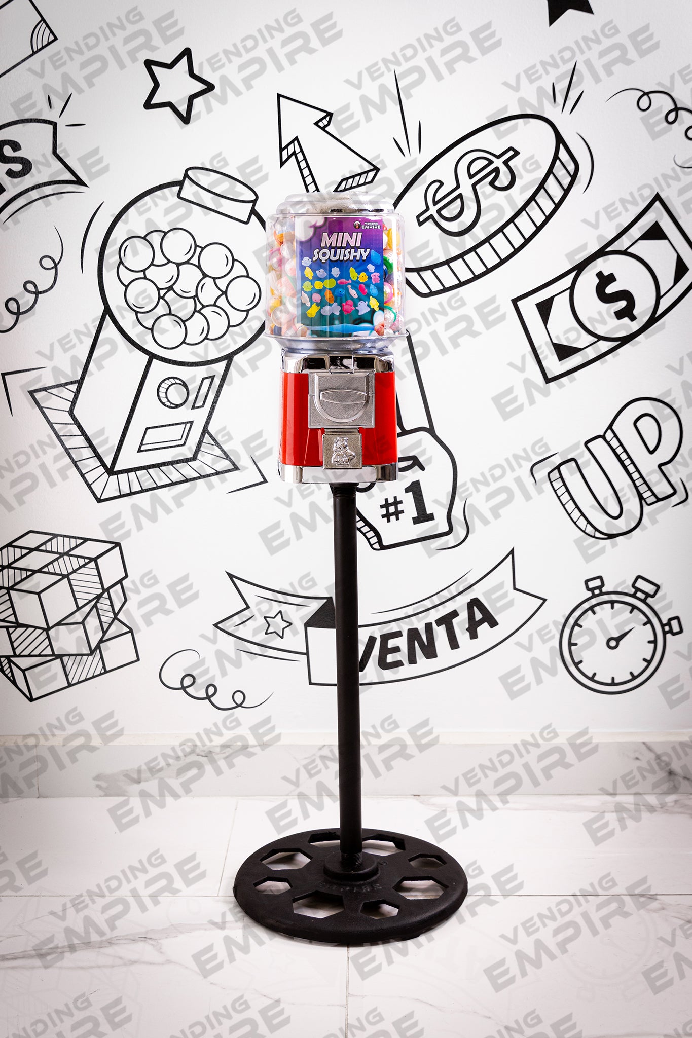 Maquina Expendedora Rhino con Pedestal Redondo Vending Empire [Envío Gratis]
