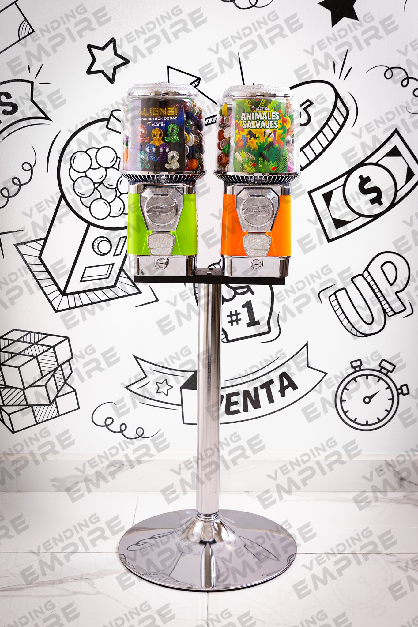 Kit Doble de Maquinas Supremas con Pedestal Cromado [Envío Gratis]