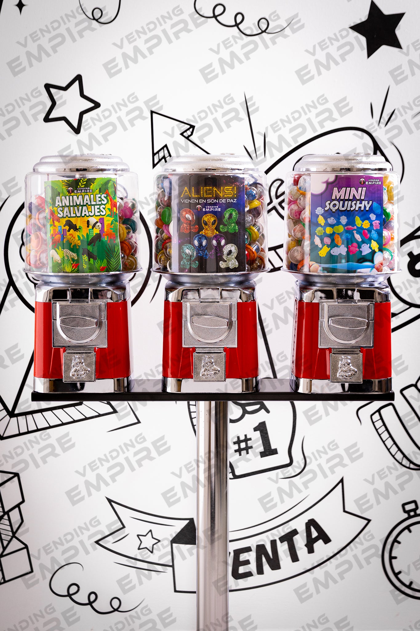 Kit Triple de Maquinas Rhino con Pedestal Cromado [Envío Gratis]