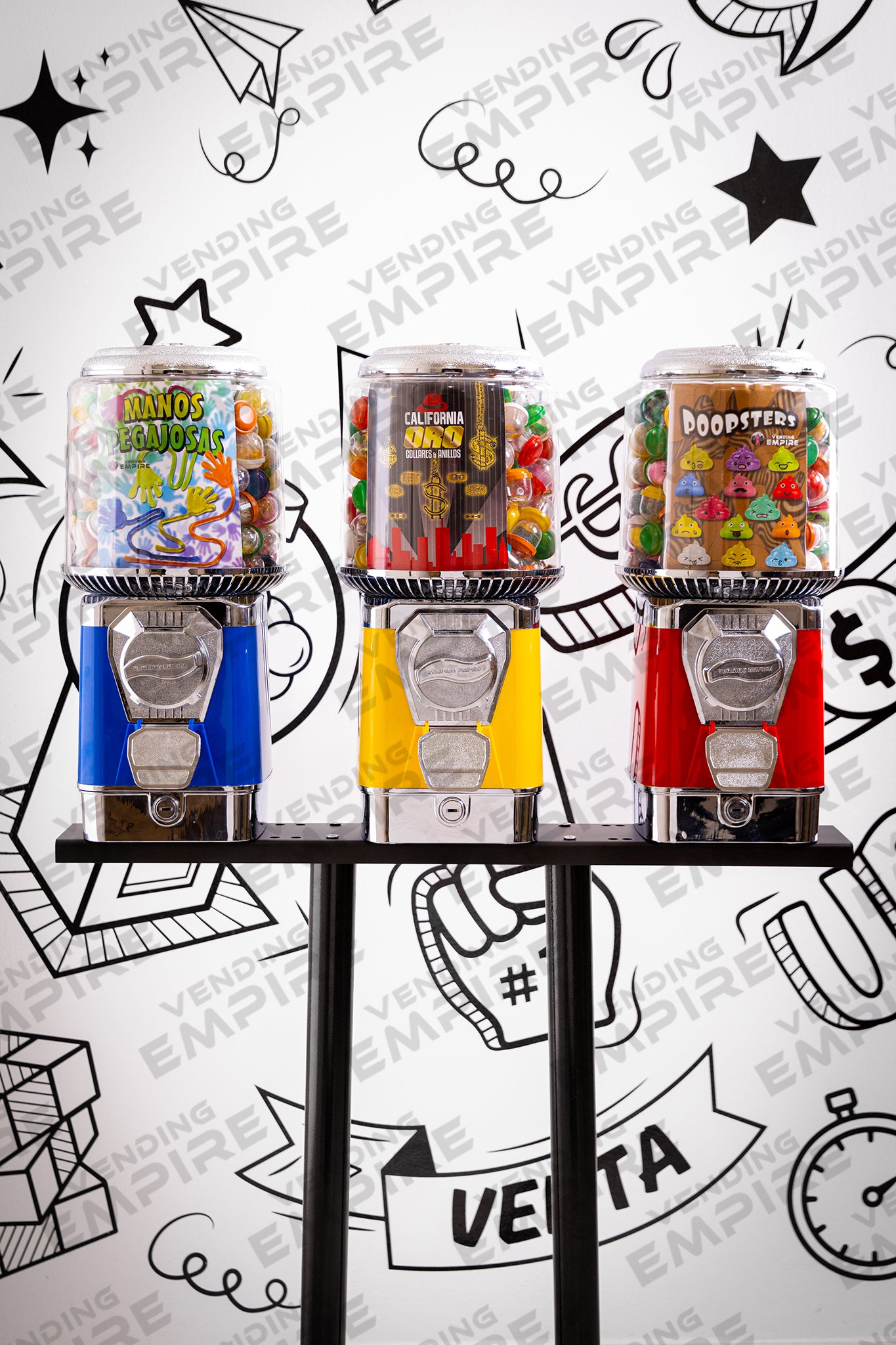 Kit Triple de Maquinas Supremas Vending Empire con Pedestal U [Envío Gratis]