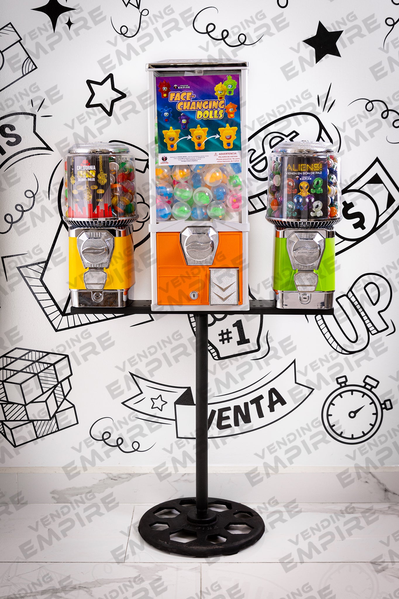 Kit Triple Supremo Vending Empire con Pedestal Redondo Vending Empire [Envío Gratis]