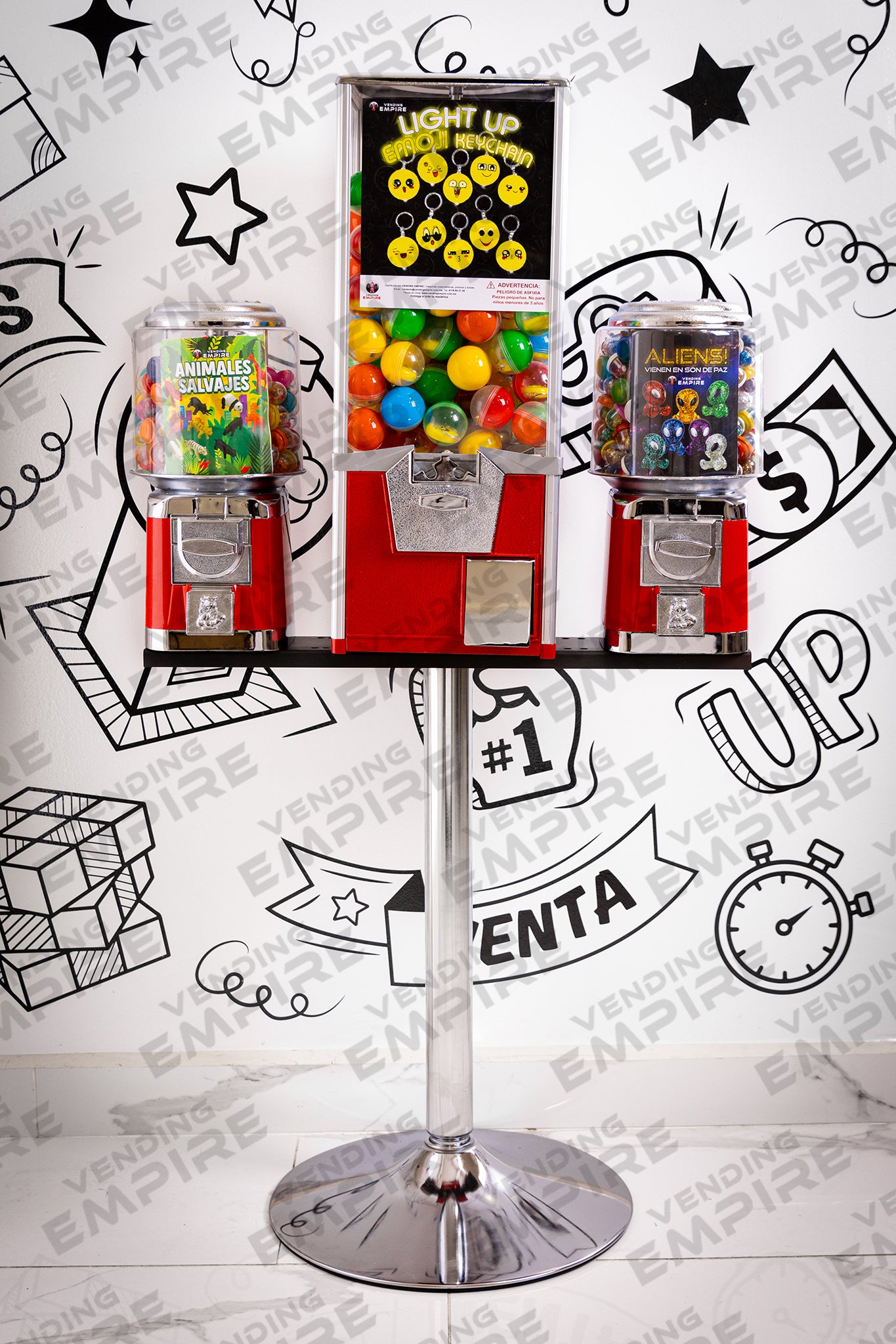 Kit Triple Rhino con Pedestal Cromado [Envío Gratis]