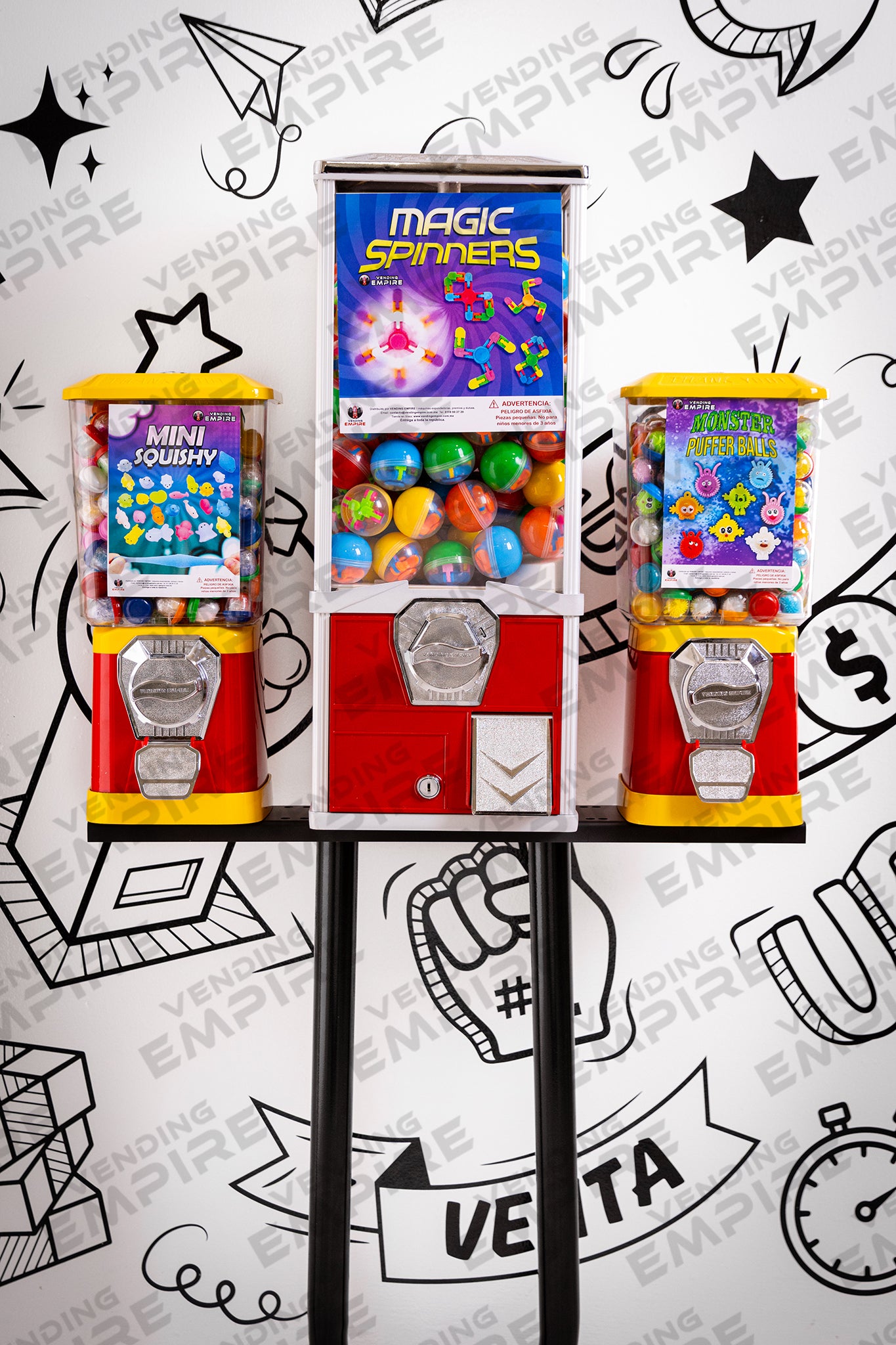 Kit Triple Clasico Vending Empire con Pedestal U [Envío Gratis]