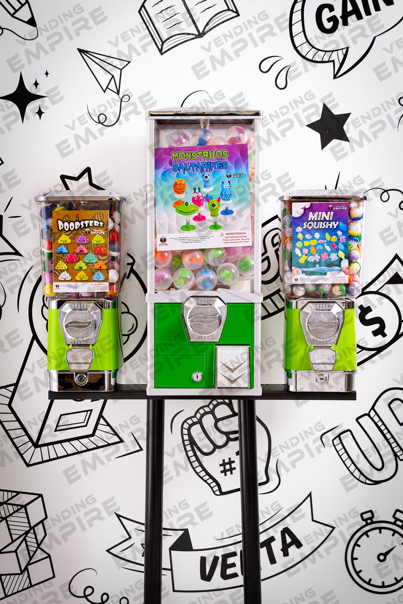 Kit Triple Premium Vending Empire con Pedestal U [Envío Gratis]