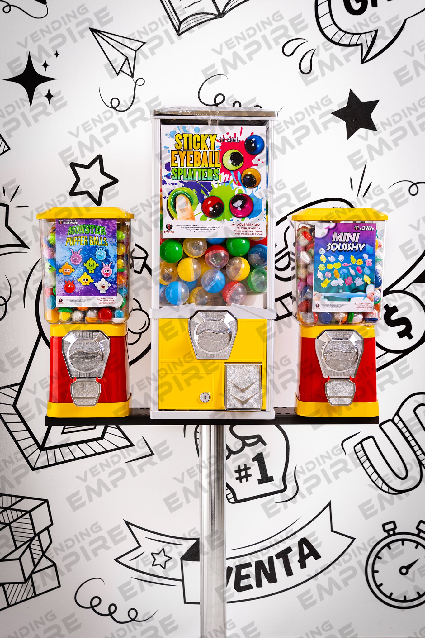 Kit Triple Clasico Vending Empire con Pedestal Cromado [Envío Gratis]