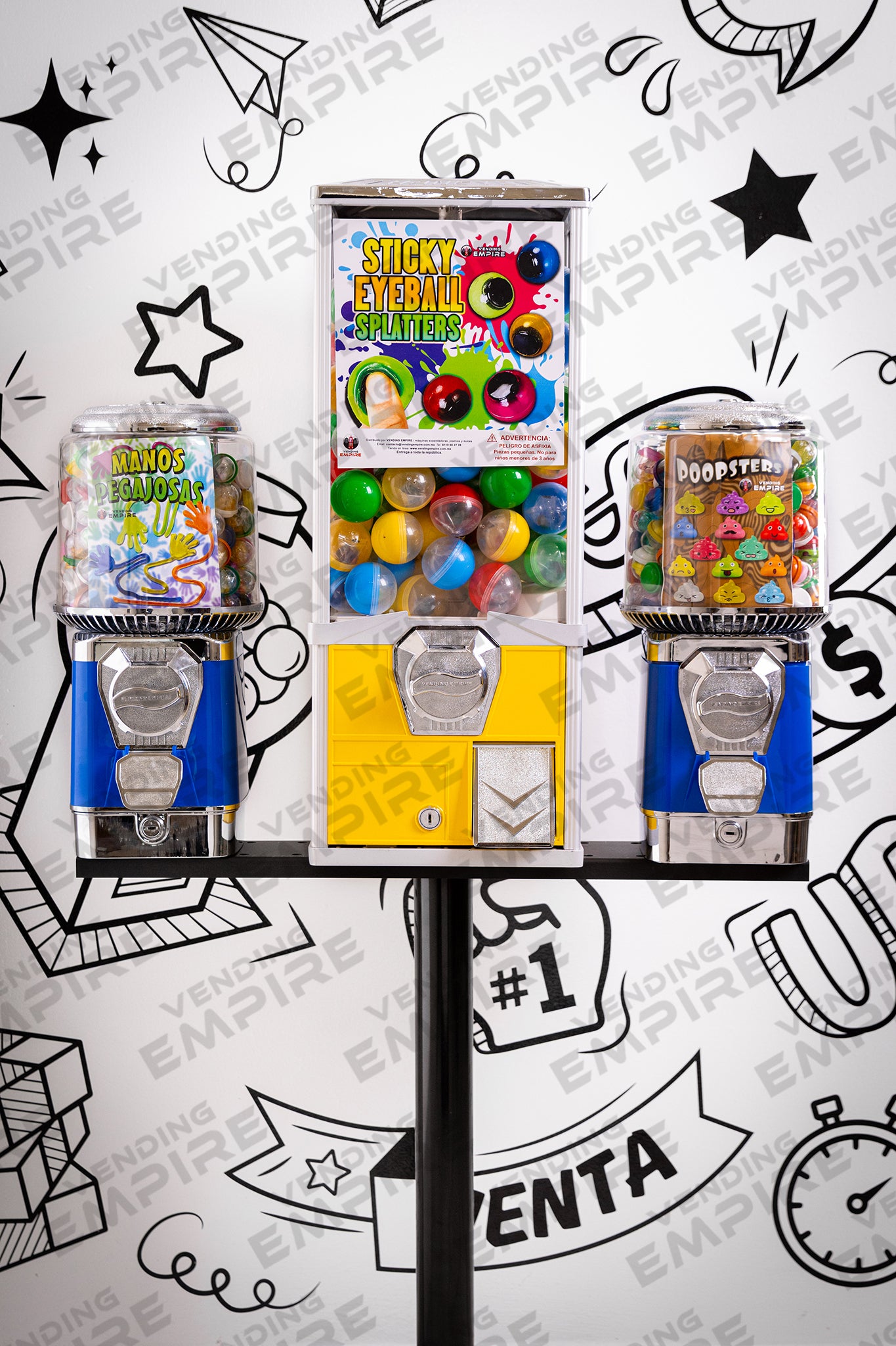 Kit Triple Supremo Vending Empire con Pedestal Redondo [Envío Gratis]