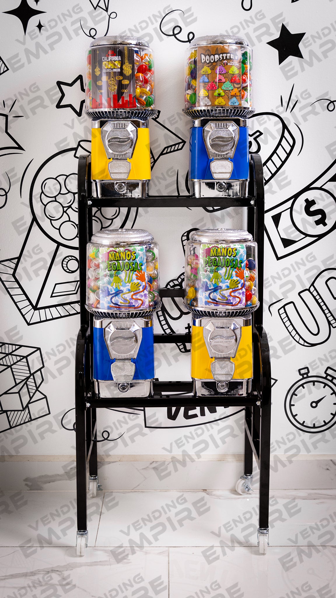 Rack Supremo con 4 Maquinas Expendedoras Vending Empire Nuevo [Envío Gratis]