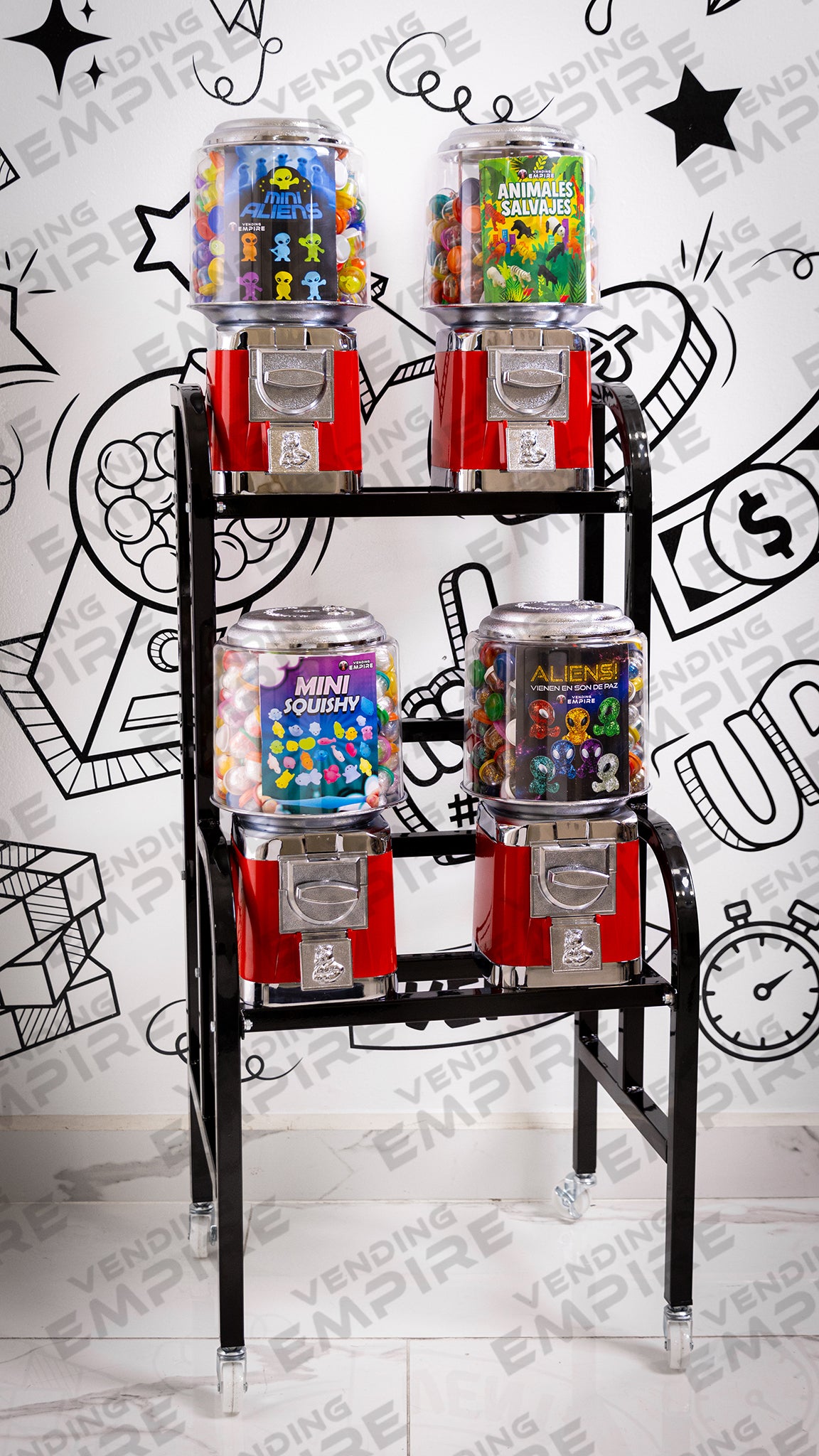 Rack de 4 Maquinas Expendedoras Rhino Nuevo [Envío Gratis]