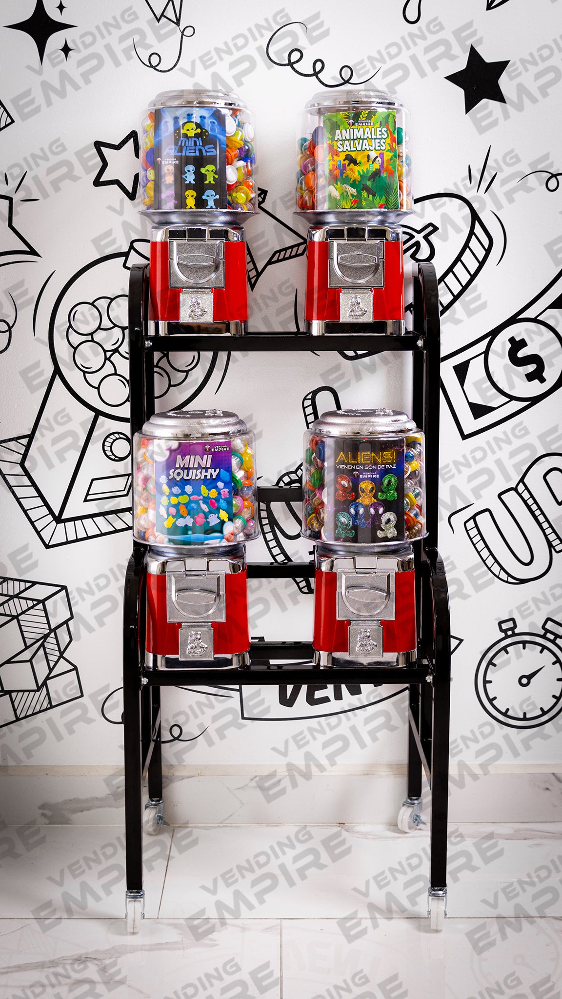 Rack de 4 Maquinas Expendedoras Rhino Nuevo [Envío Gratis]