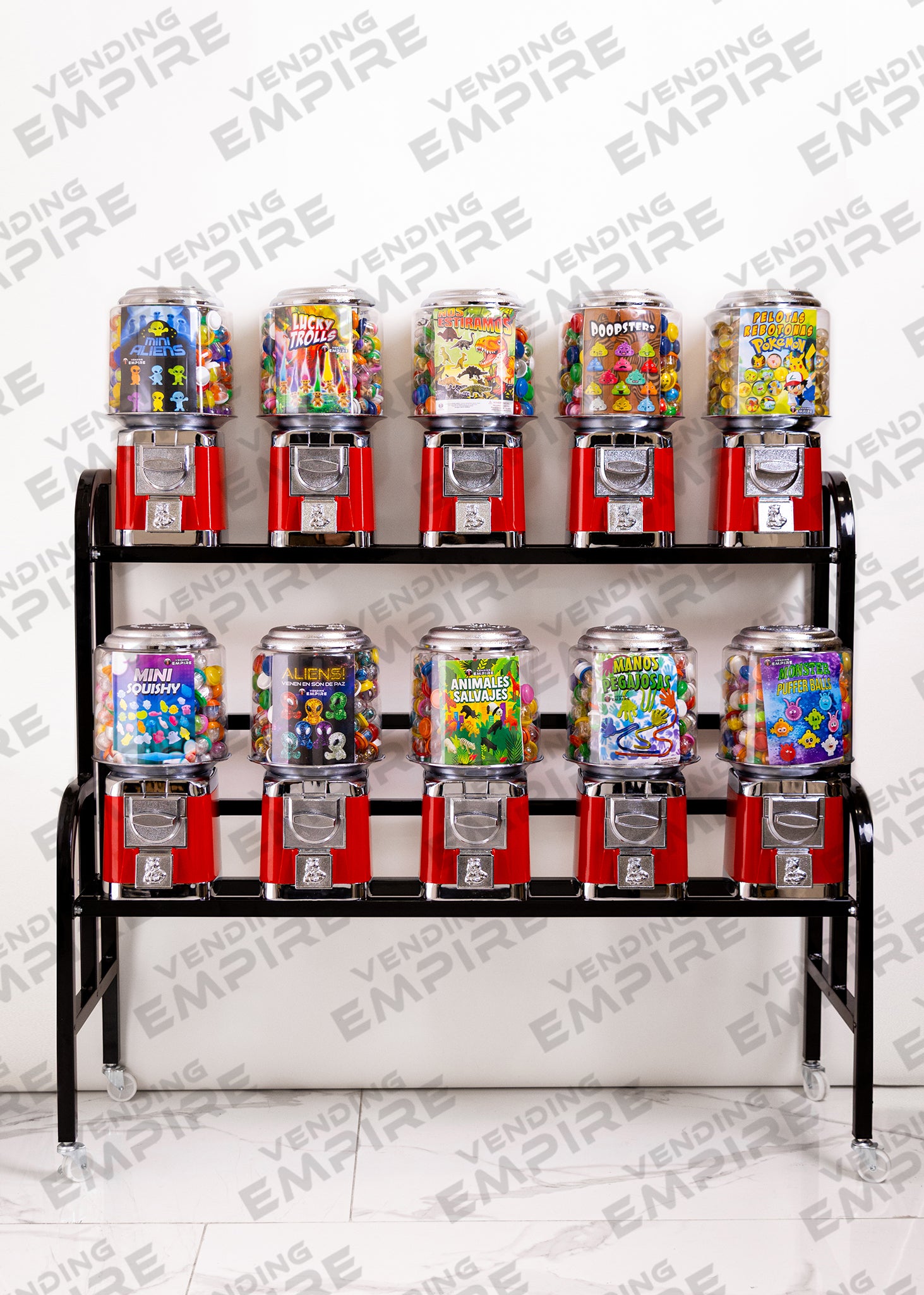 Rack con 10 Maquinas Rhino de 1″ [Envío Gratis]