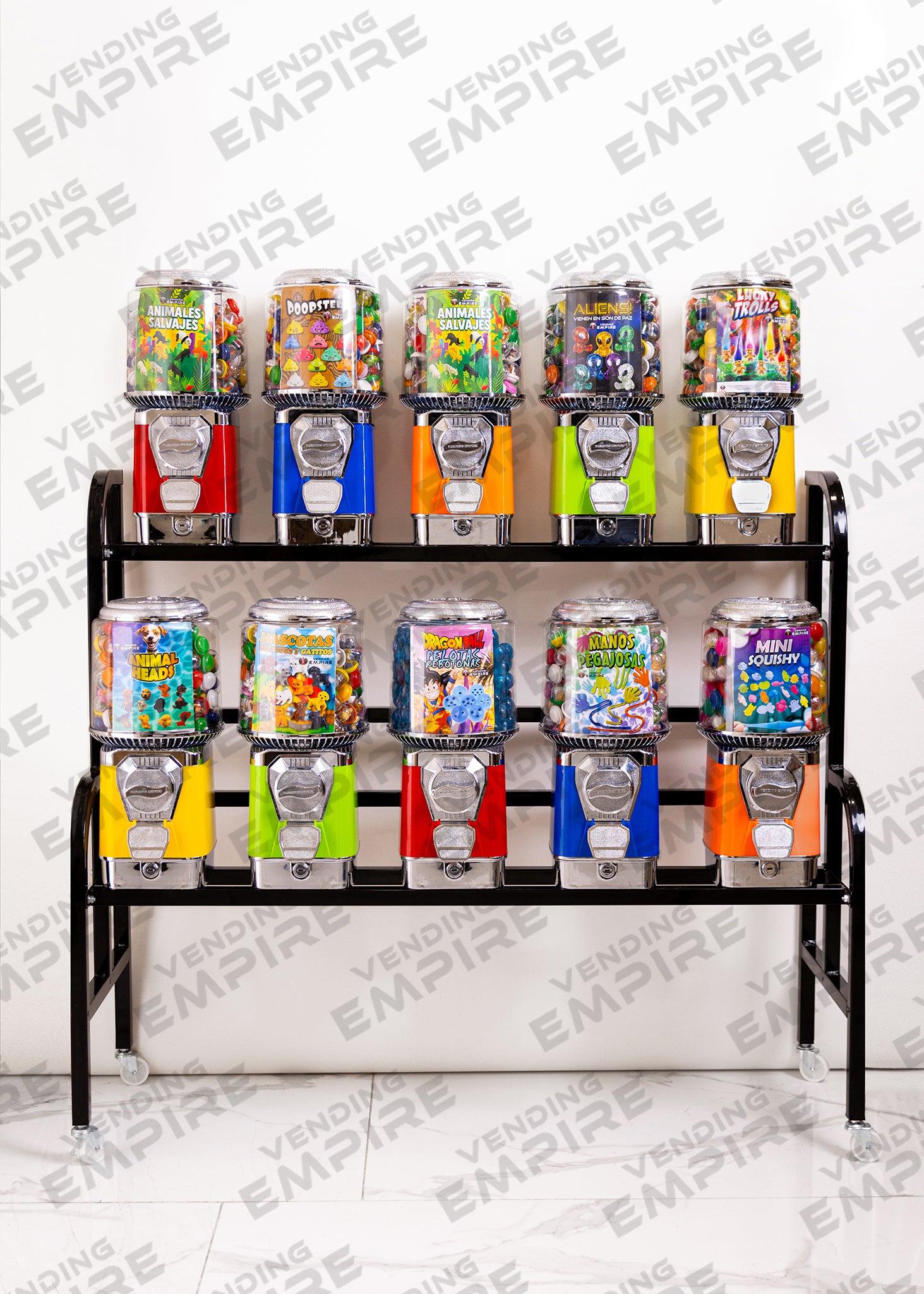 Rack con 10 Maquinas Supremas de 1″ [Envío Gratis]