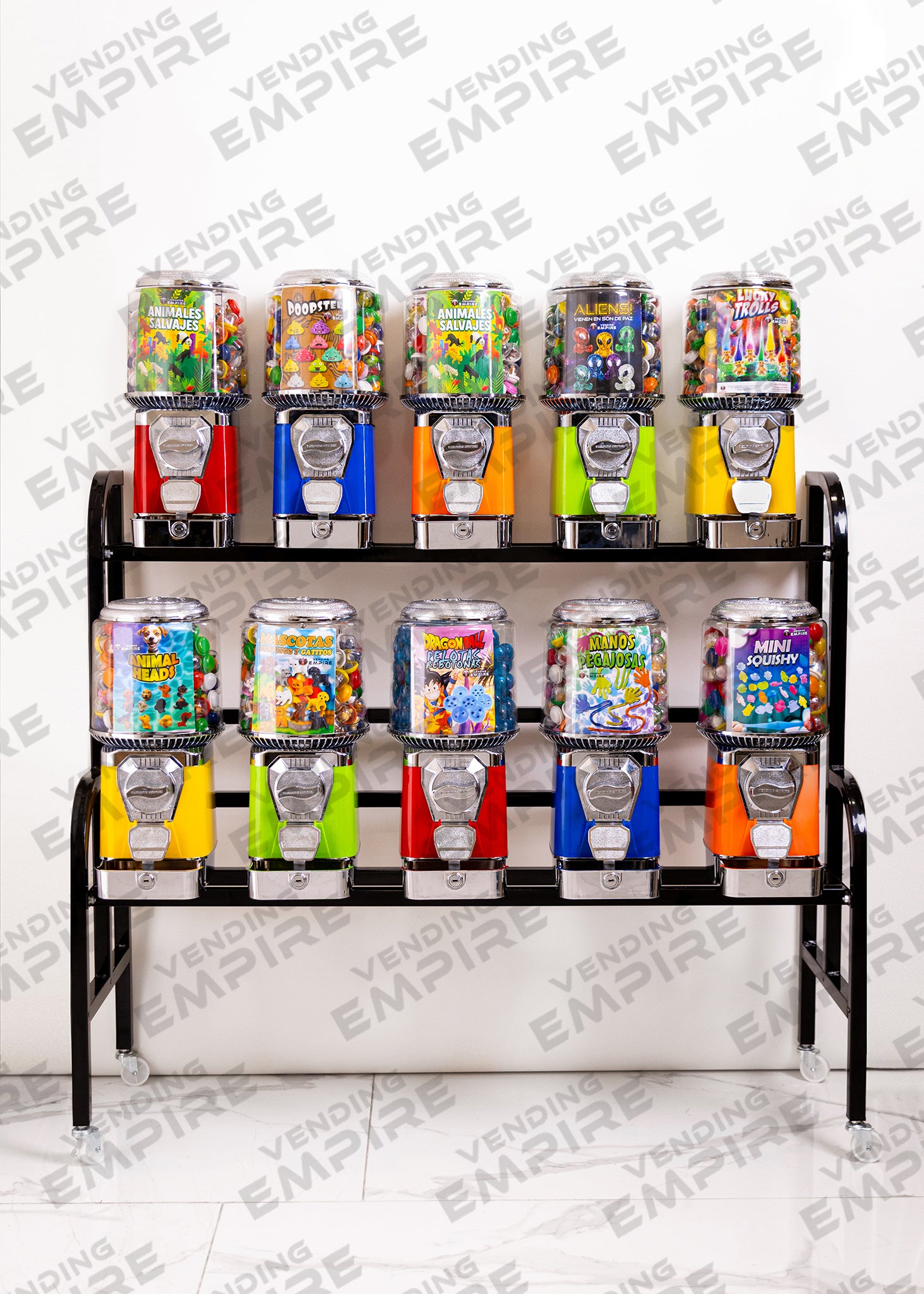 Rack con 10 Maquinas Supremas de 1″ [Envío Gratis]