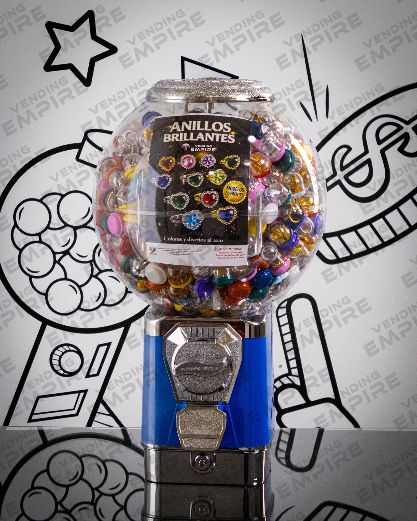 Maquina Chiclera Vending Empire Globo Nueva
