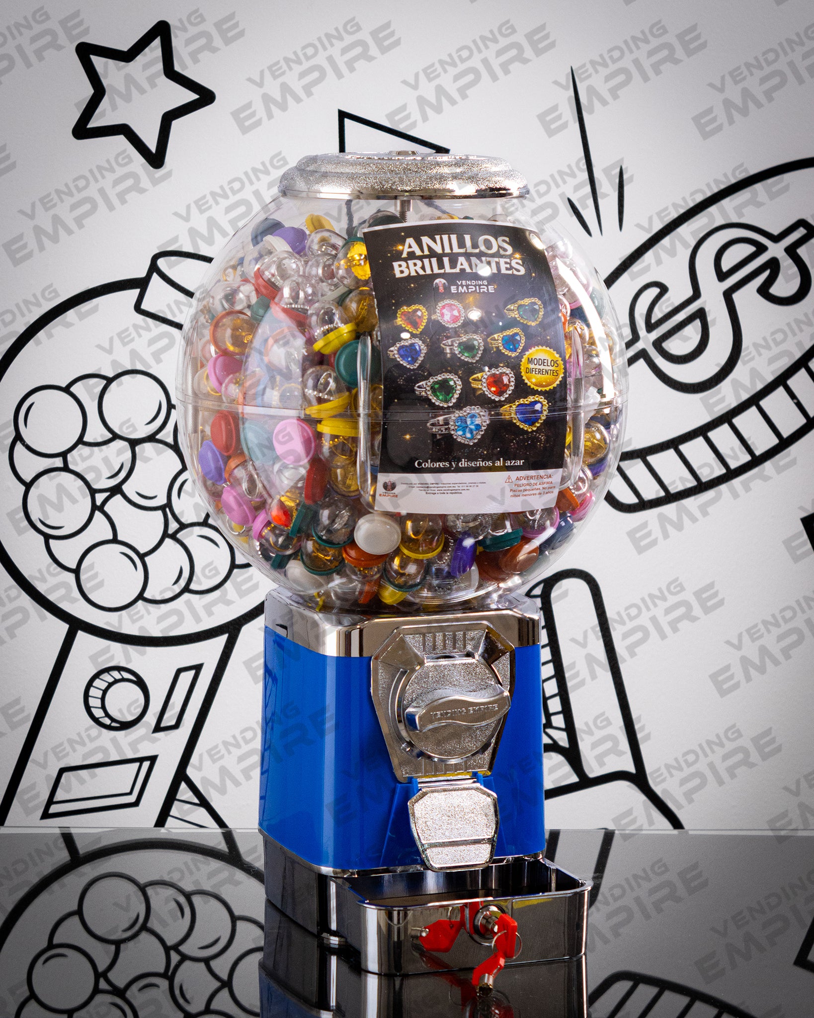 Maquina Chiclera Vending Empire Globo Nueva