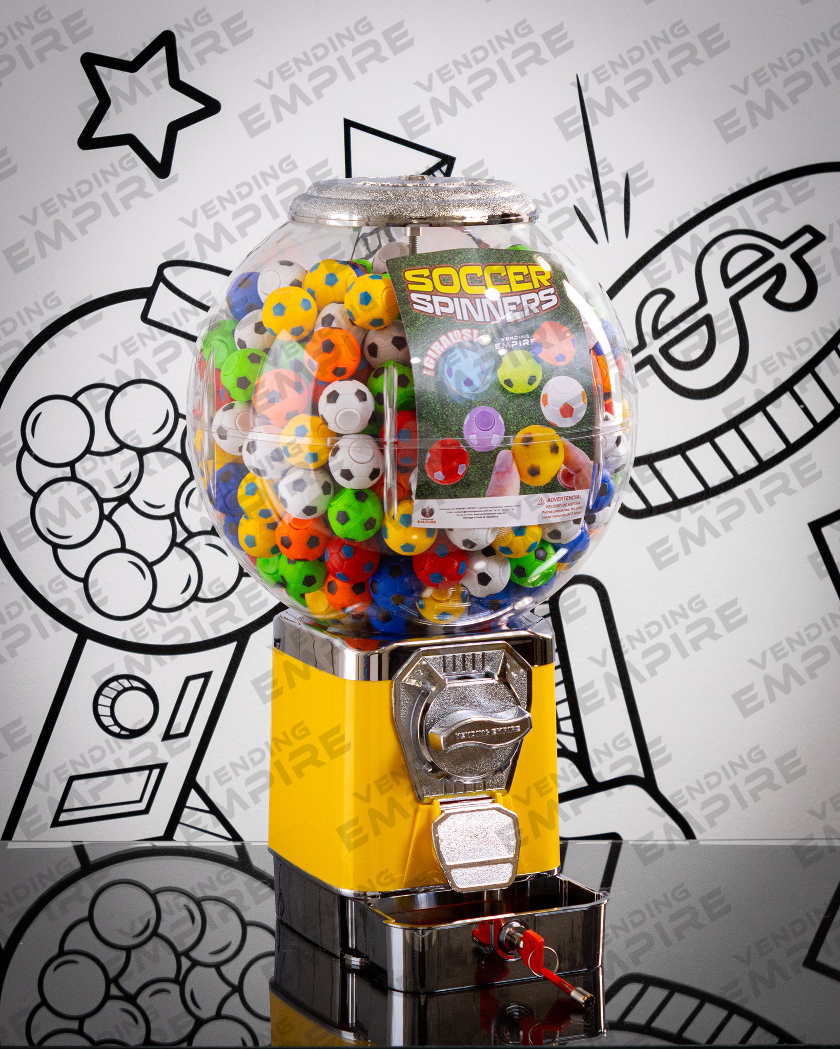 Maquina Chiclera Vending Empire Globo Nueva