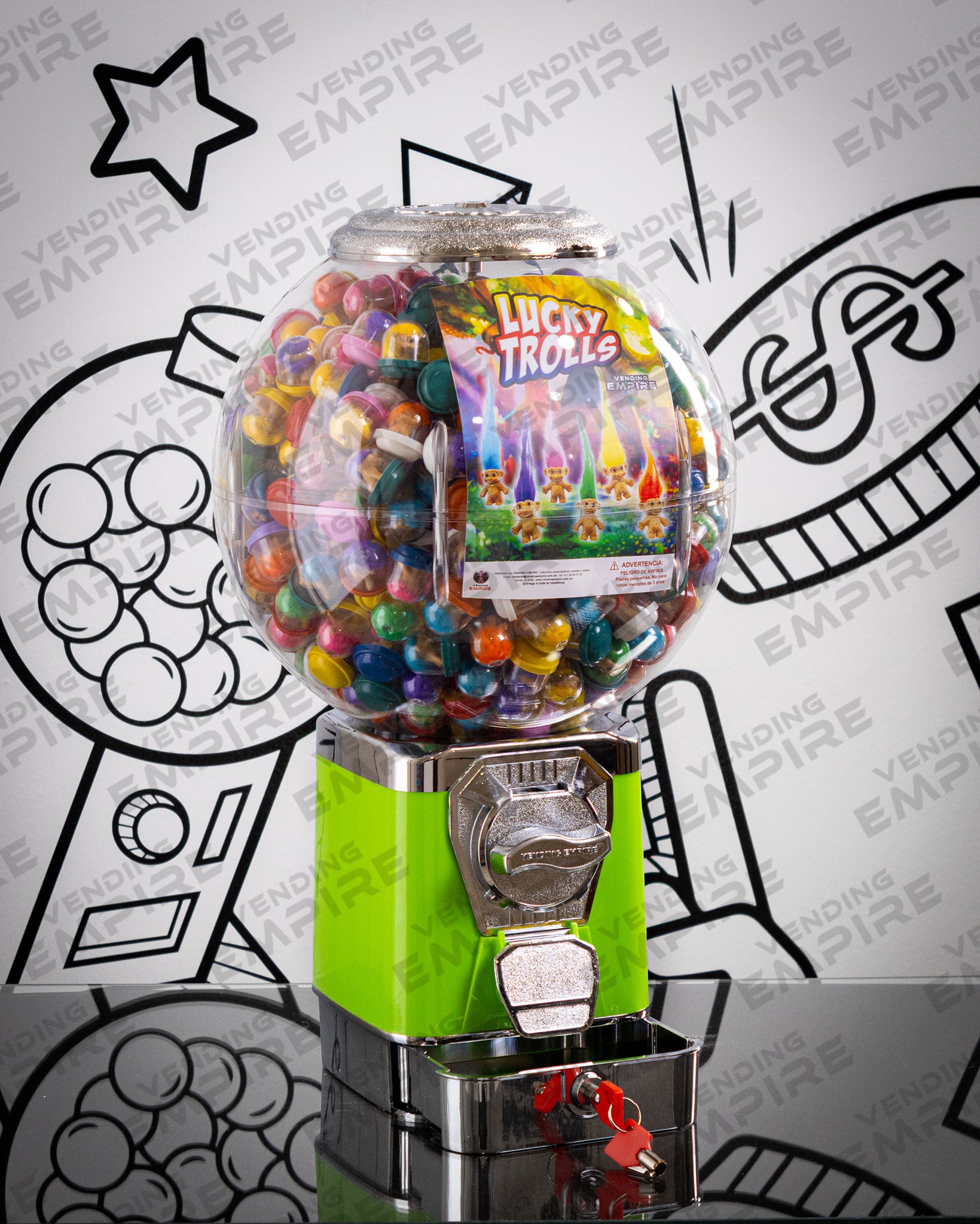 Maquina Chiclera Vending Empire Globo Nueva