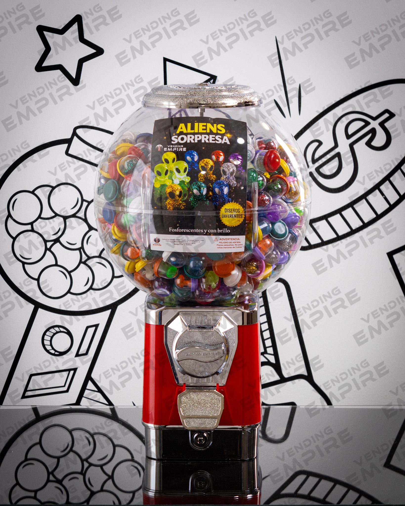 Maquina Chiclera Vending Empire Globo Nueva