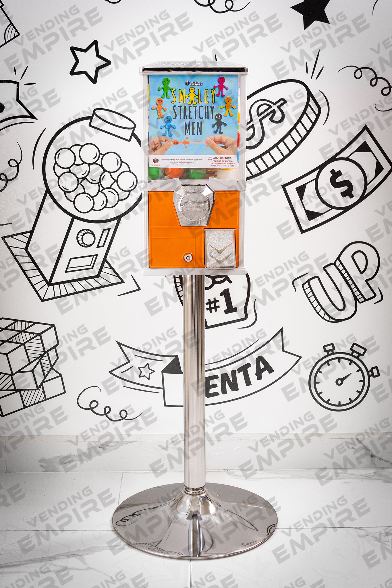 Máquina Compacta con Pedestal Cromado | Vending EMPIRE