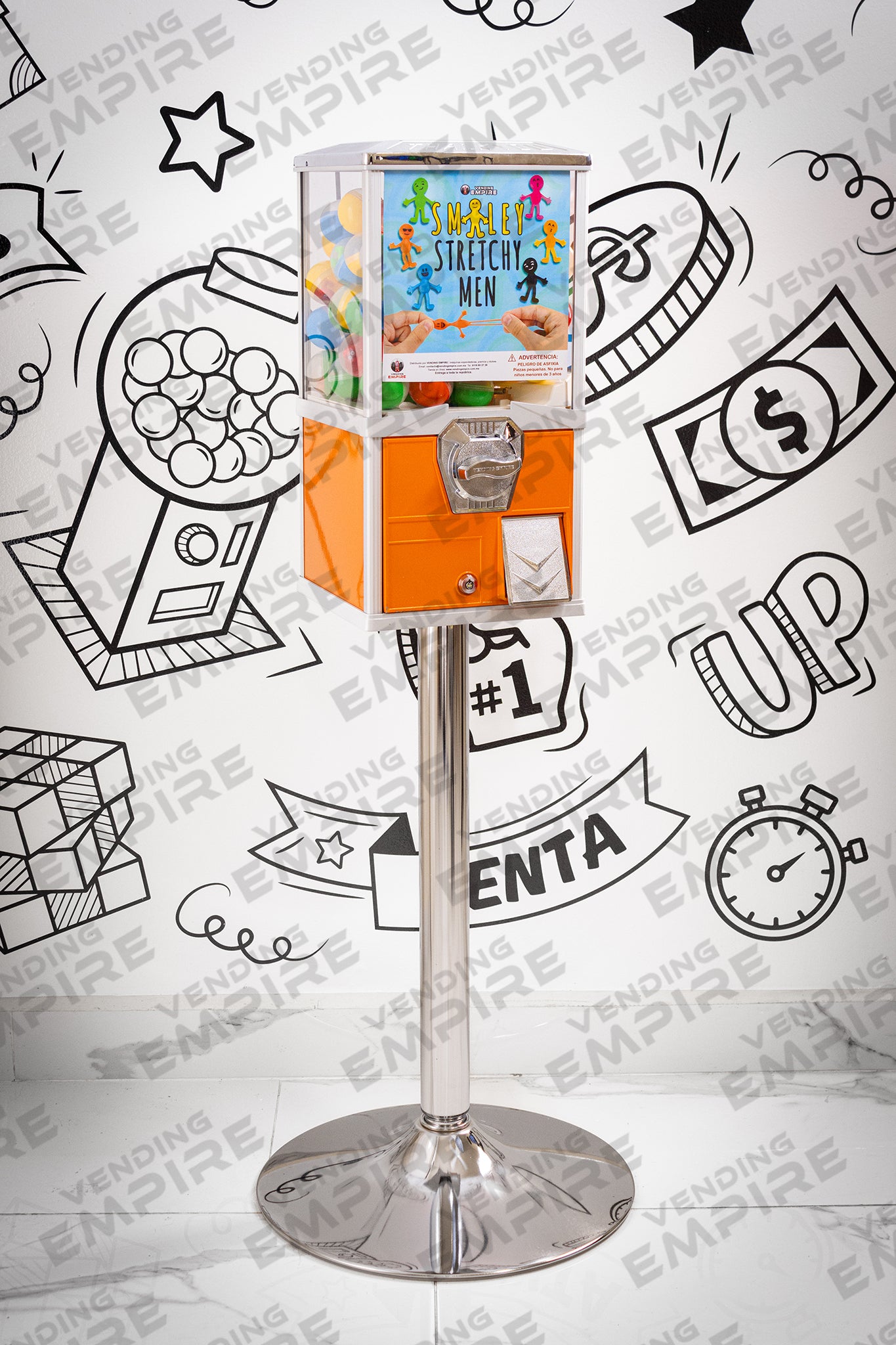 Máquina Compacta con Pedestal Cromado | Vending EMPIRE
