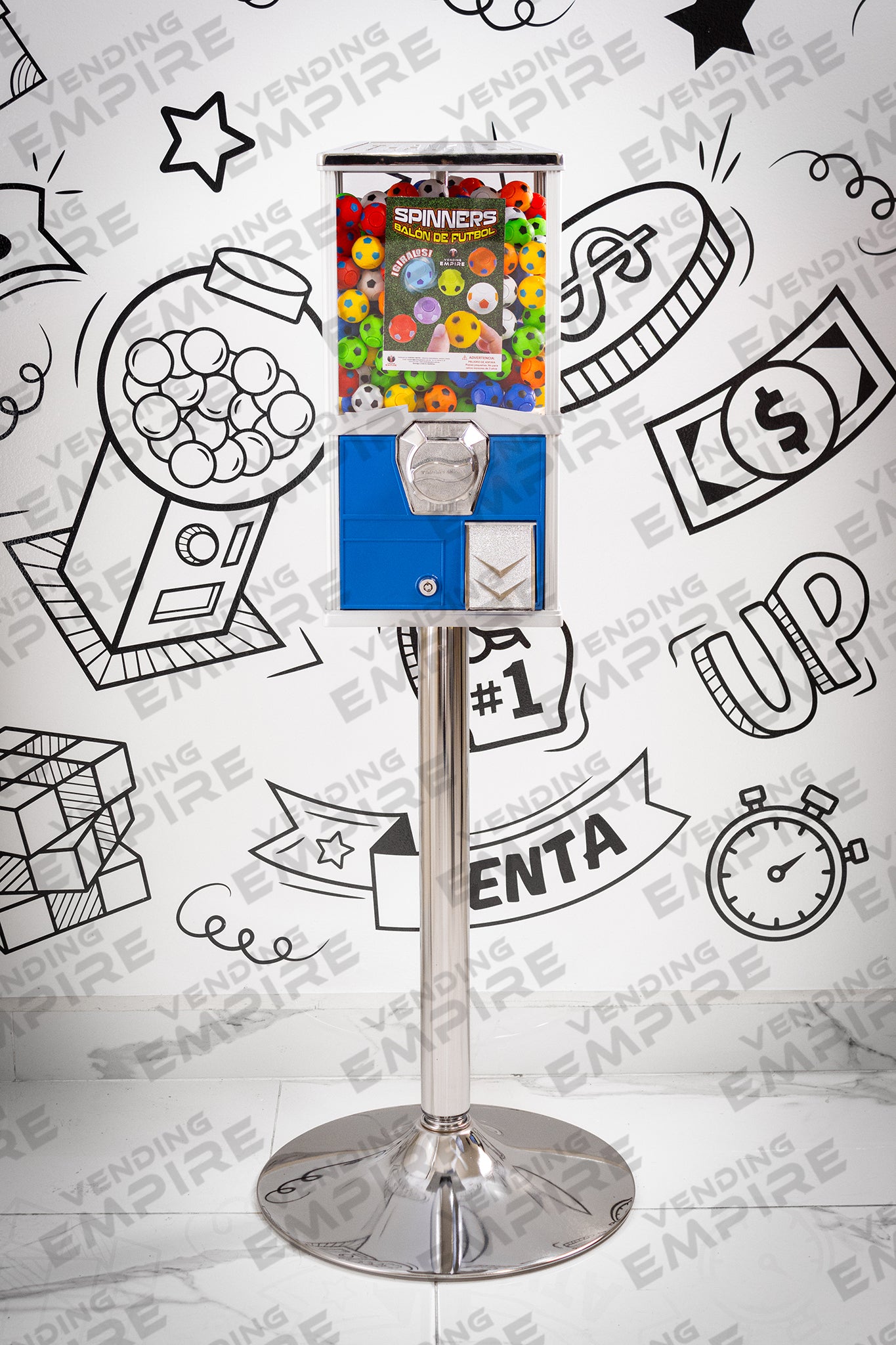 Máquina Compacta con Pedestal Cromado | Vending EMPIRE