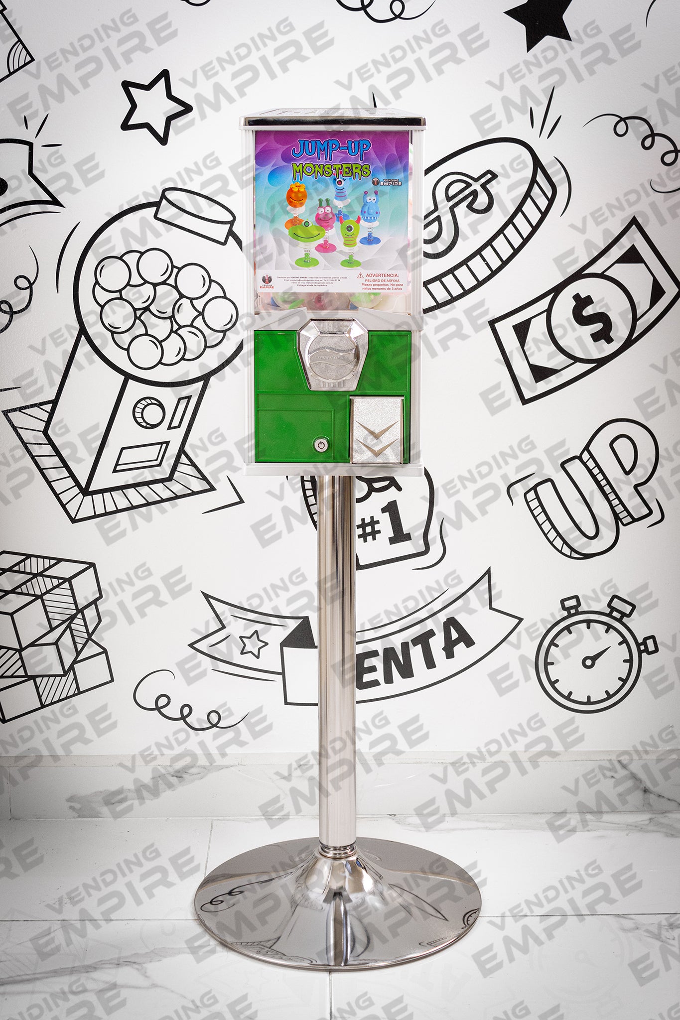 Máquina Compacta con Pedestal Cromado | Vending EMPIRE