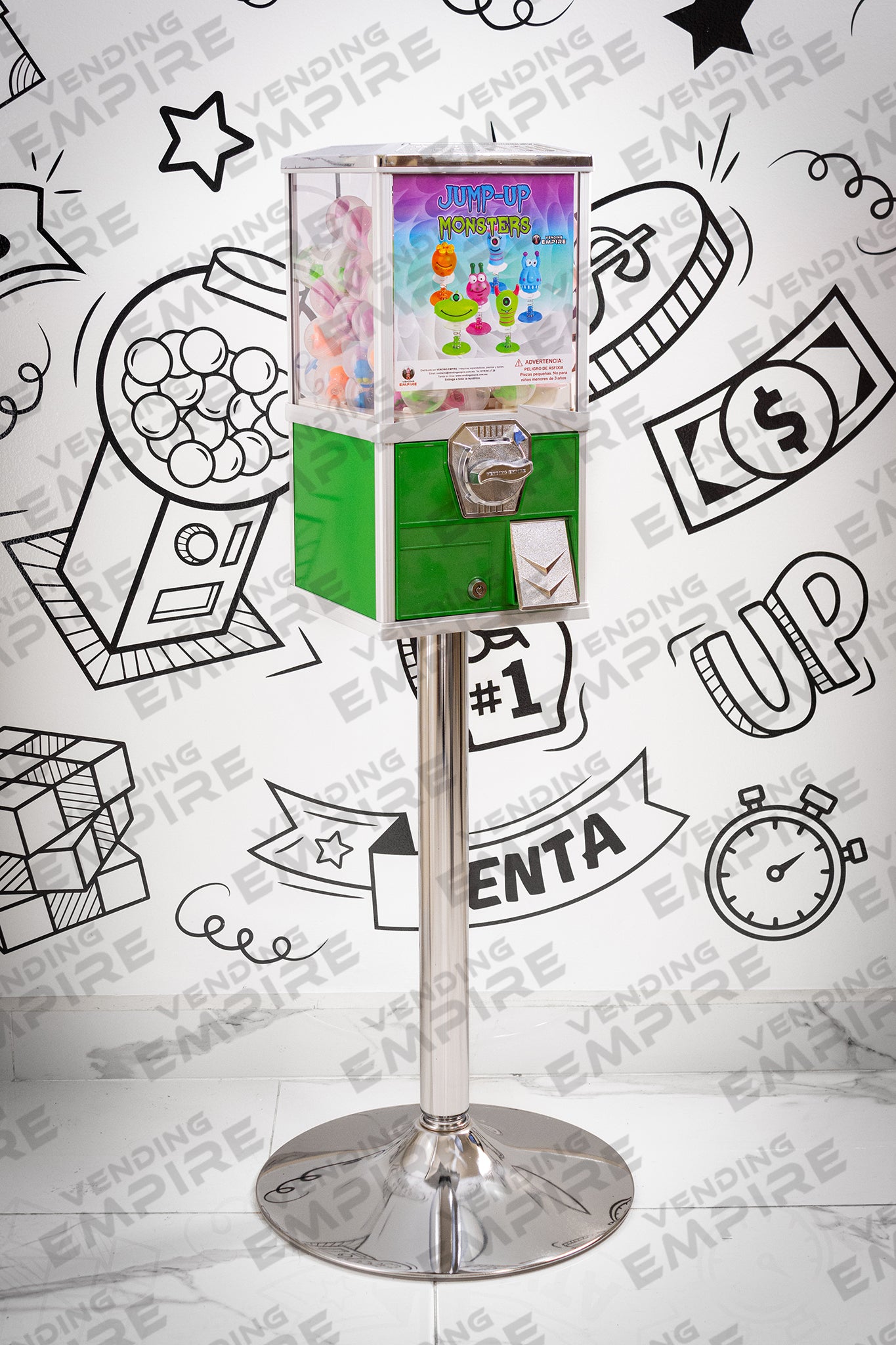 Máquina Compacta con Pedestal Cromado | Vending EMPIRE