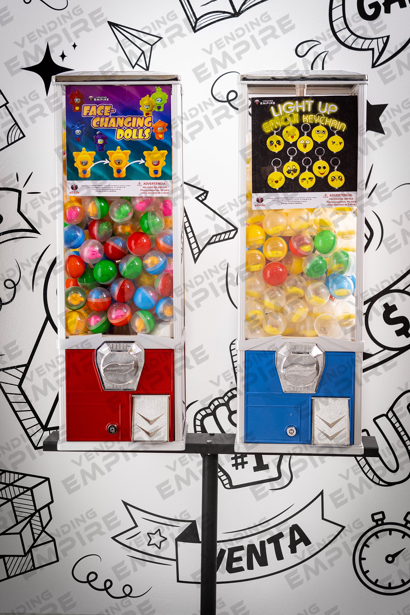 Módulo Doble 2 Pulgadas de Mayor Capacidad con Pedestal Redondo Vending EMPIRE | Vending EMPIRE