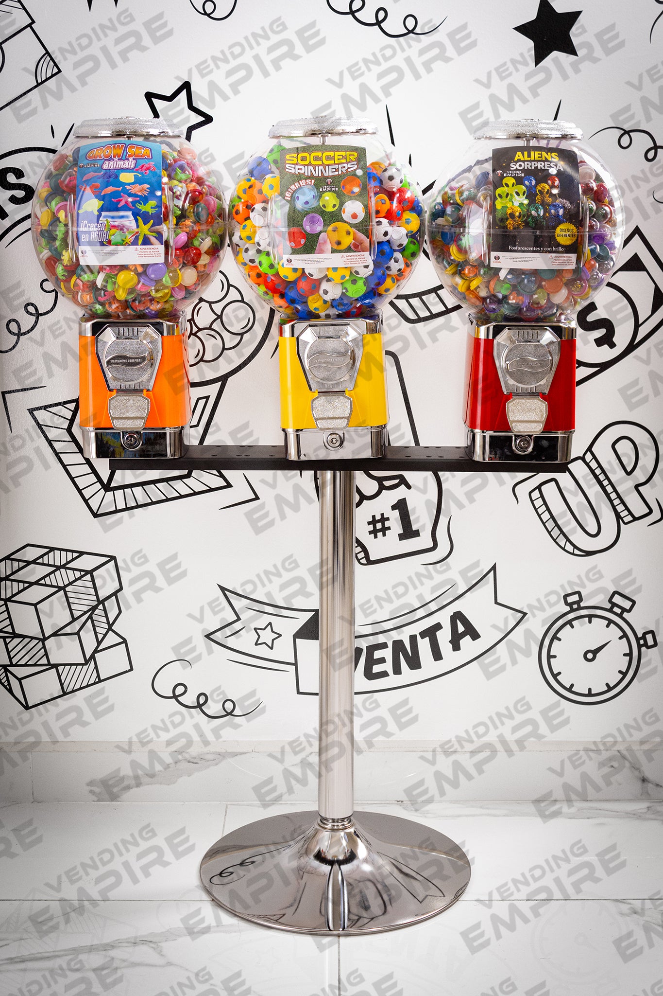 Módulo Triple Premium con Máquina de Globo | Vending EMPIRE