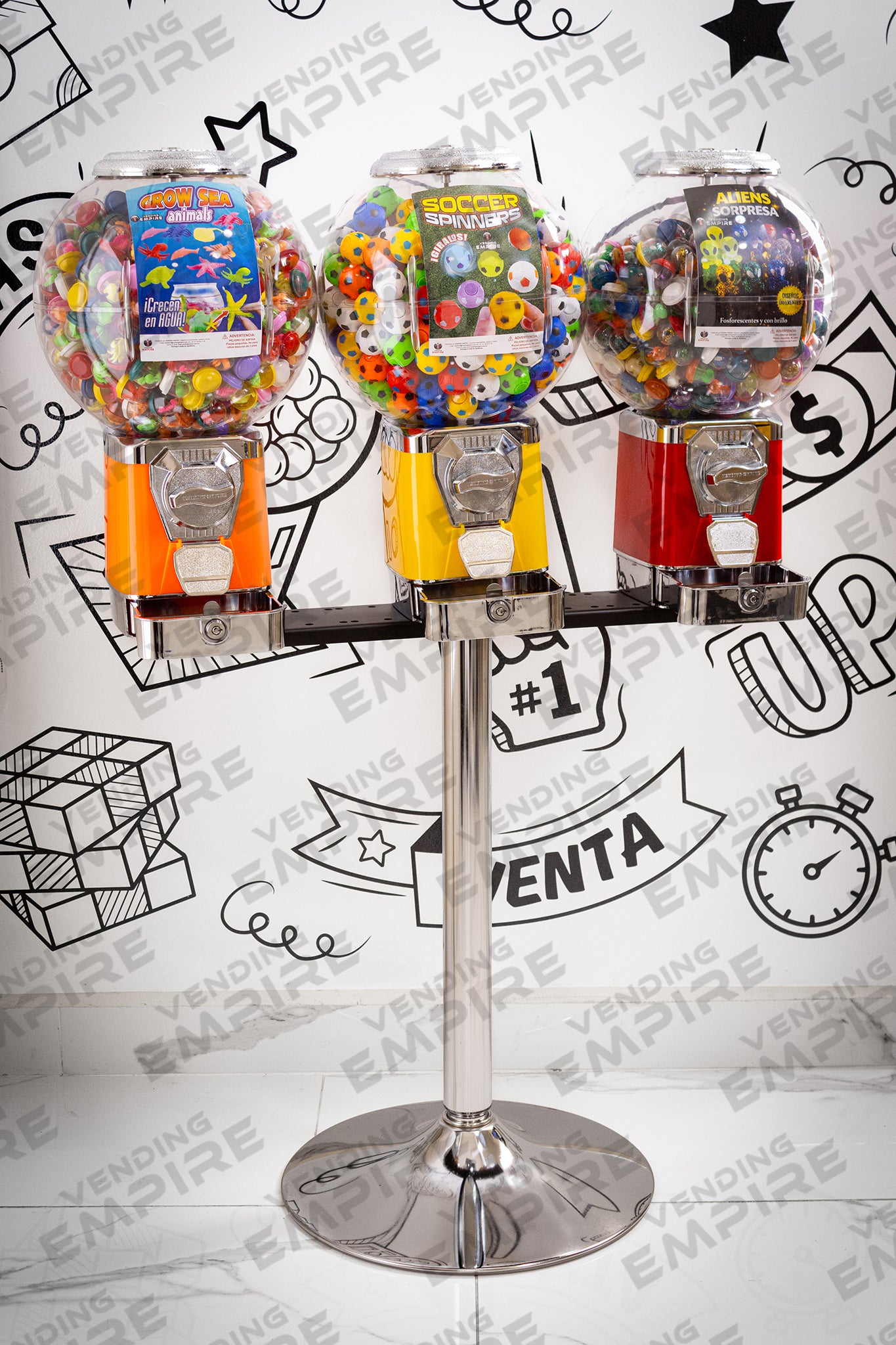 Módulo Triple Premium con Máquina de Globo | Vending EMPIRE