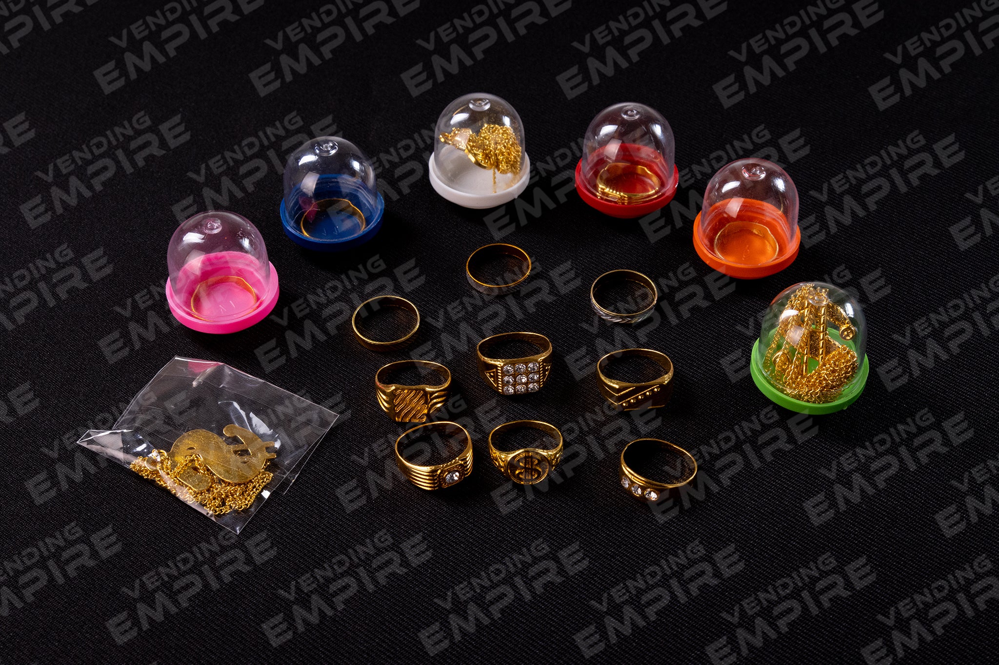 Cadenas y Anillos de Oro California Encapsulados 1″ (100 pzs)