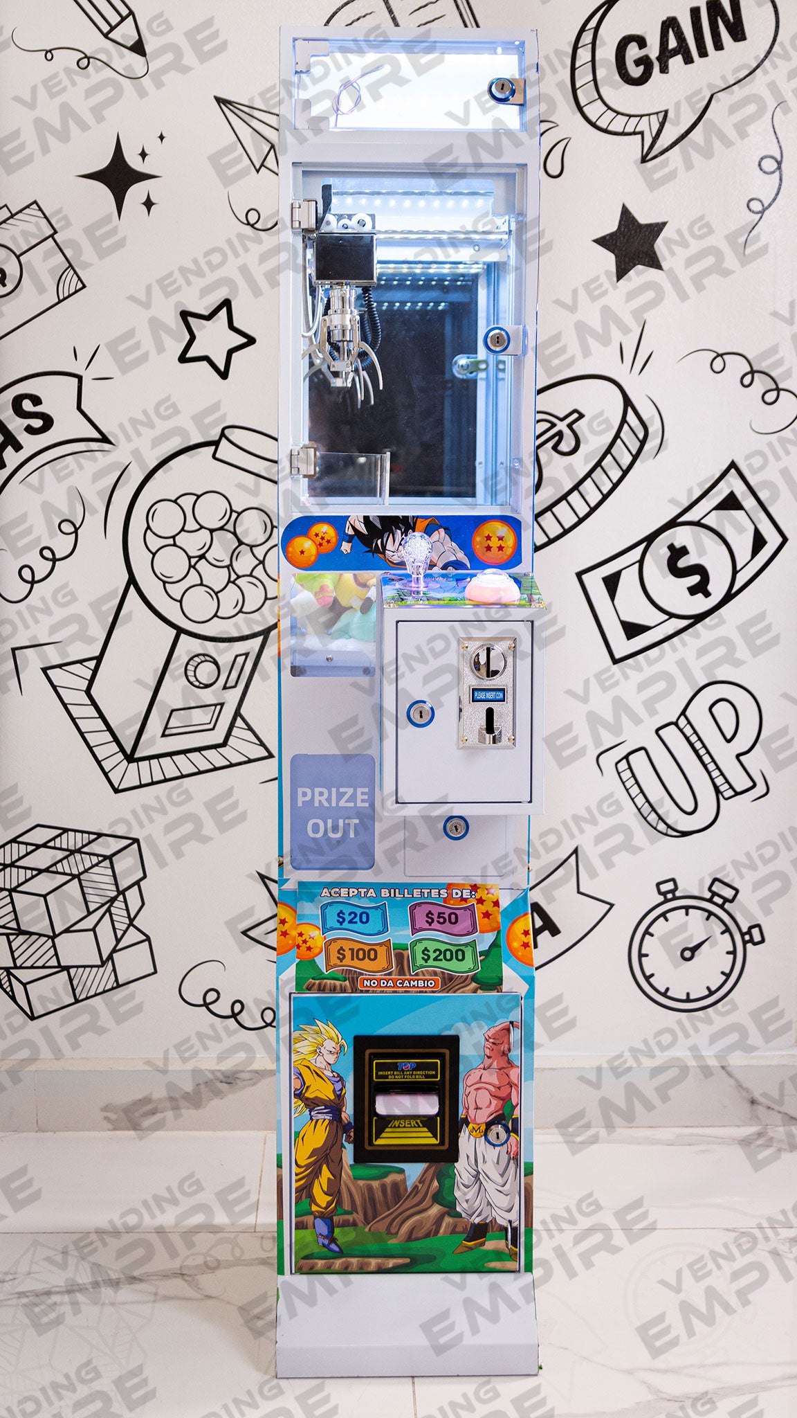 Maquina de Garra Mini Dragon Ball Z (Envio Gratis)